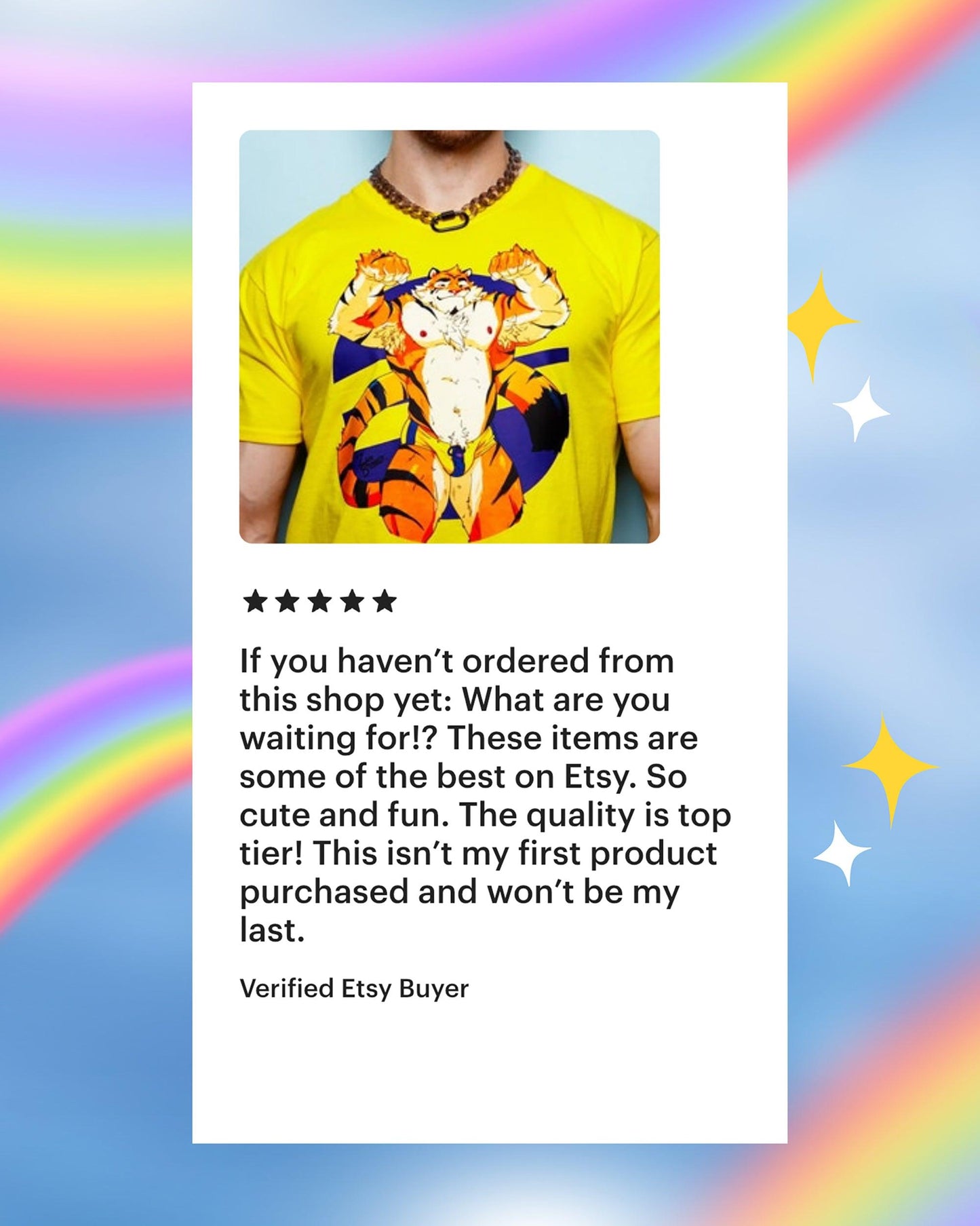 ZACH BRUNNER! we've all heard of bear hugs, now it's all about tiger hugs! - yellow, tee