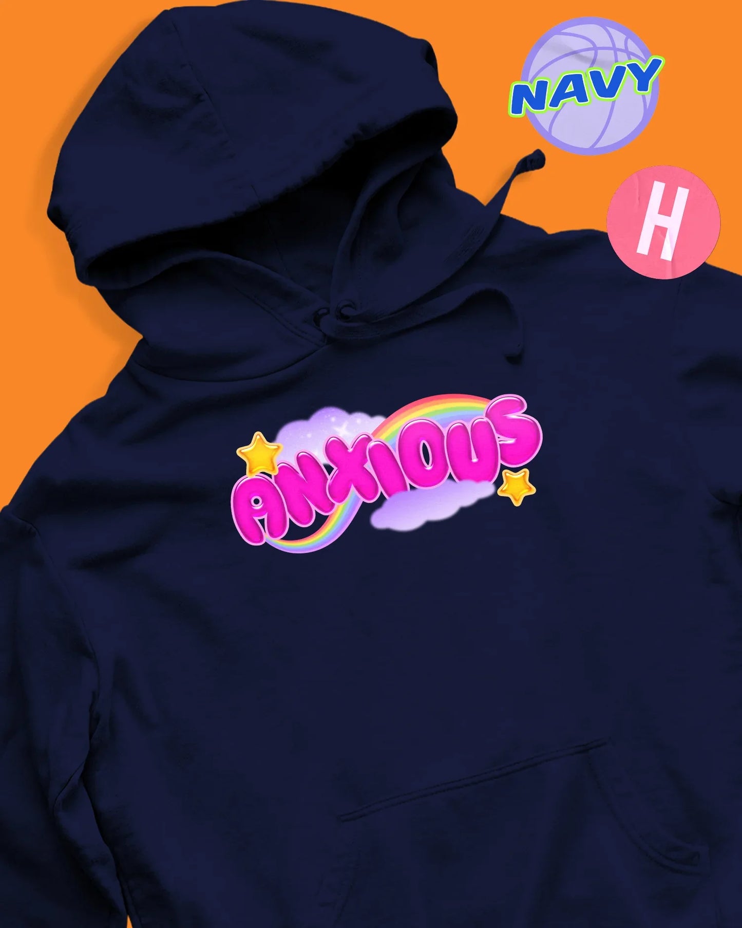 Boys can be princesses too soft style hoodie - navy