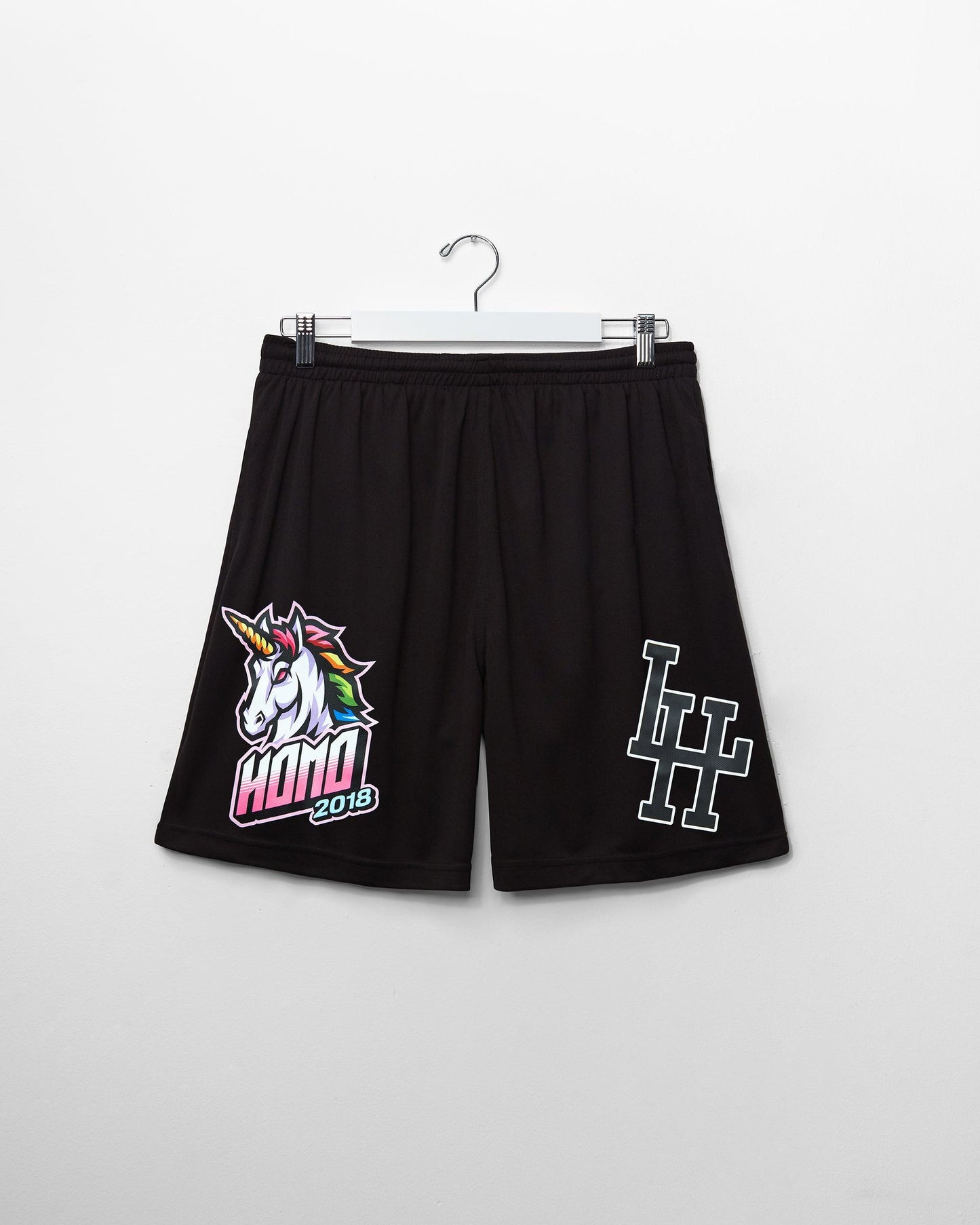 Double Pack - sporty unicorn, black - tank and basket ball shorts - Full outfit.