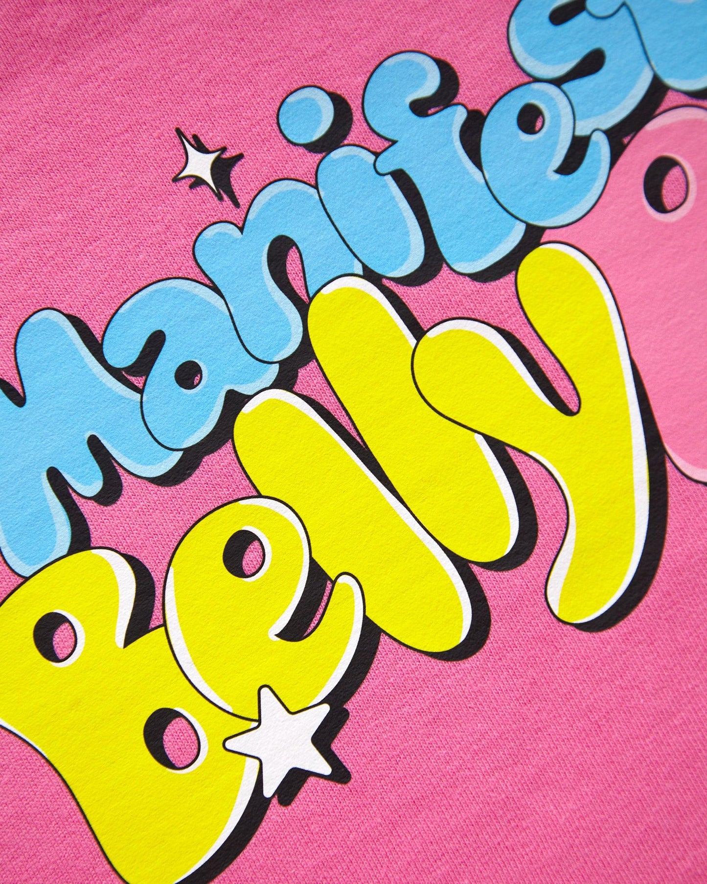 Manifesting belly rubs on pink - crop top