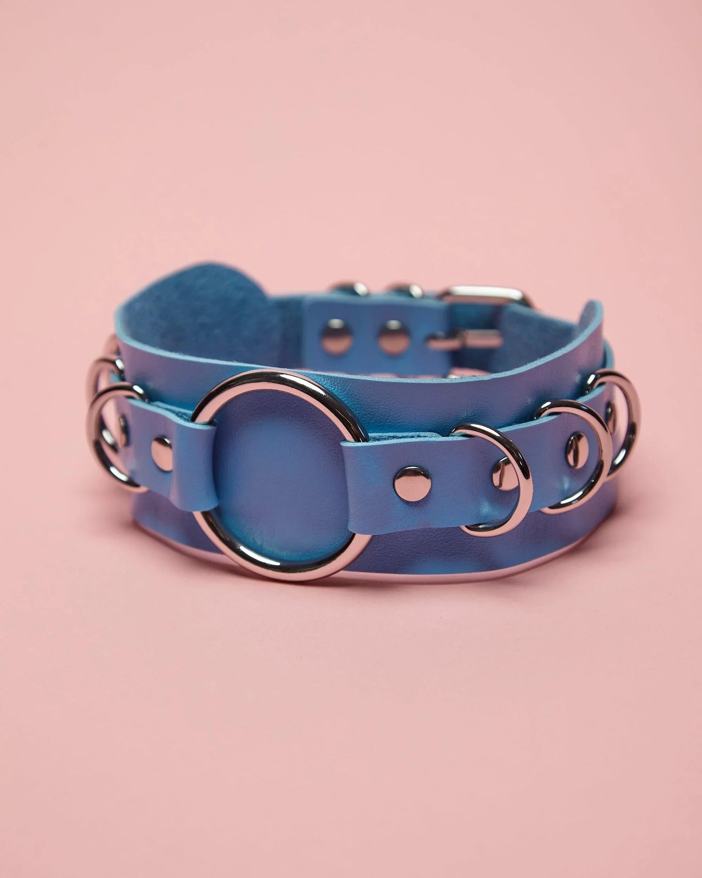 Blue hoop choker, bicep bands and jock set - HOMOLONDON