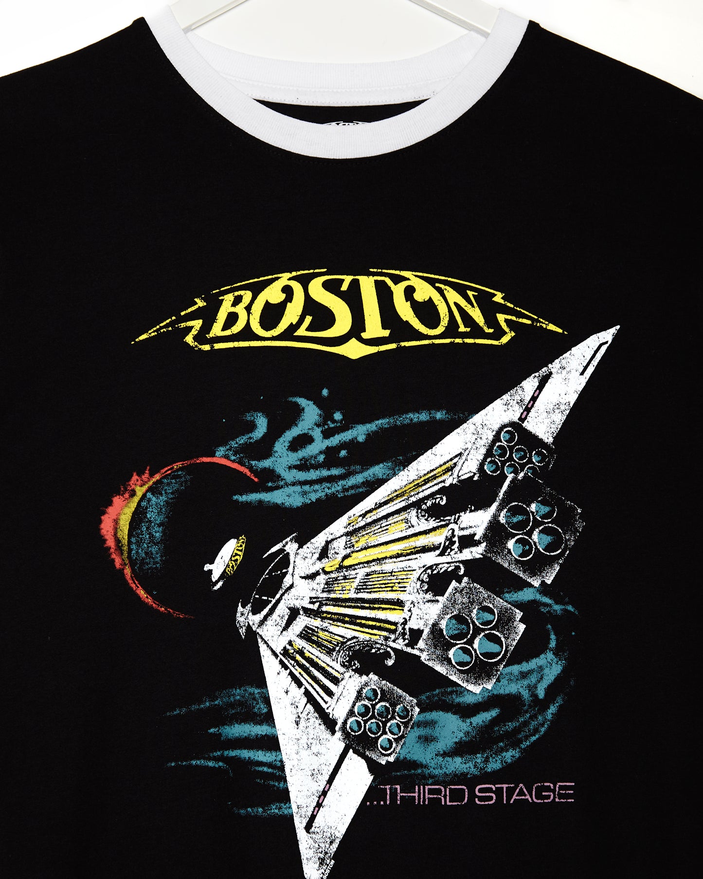 Boston Unisex Ringer T-Shirt: US Tour '87 (front & back print)
