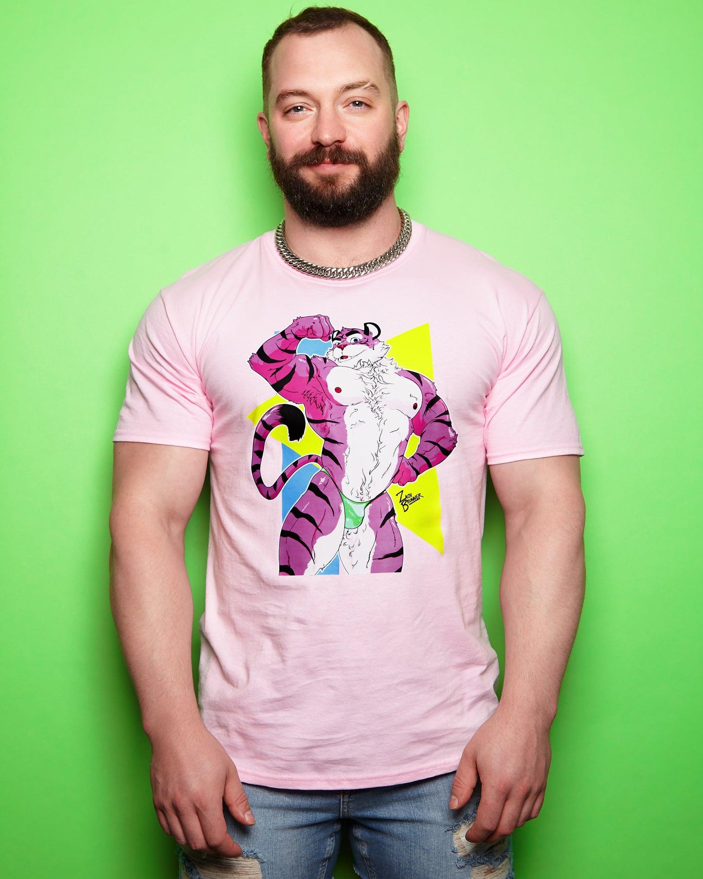 ZACH BRUNNER! Always the life of the party, neon tiger brings it every time! - tee