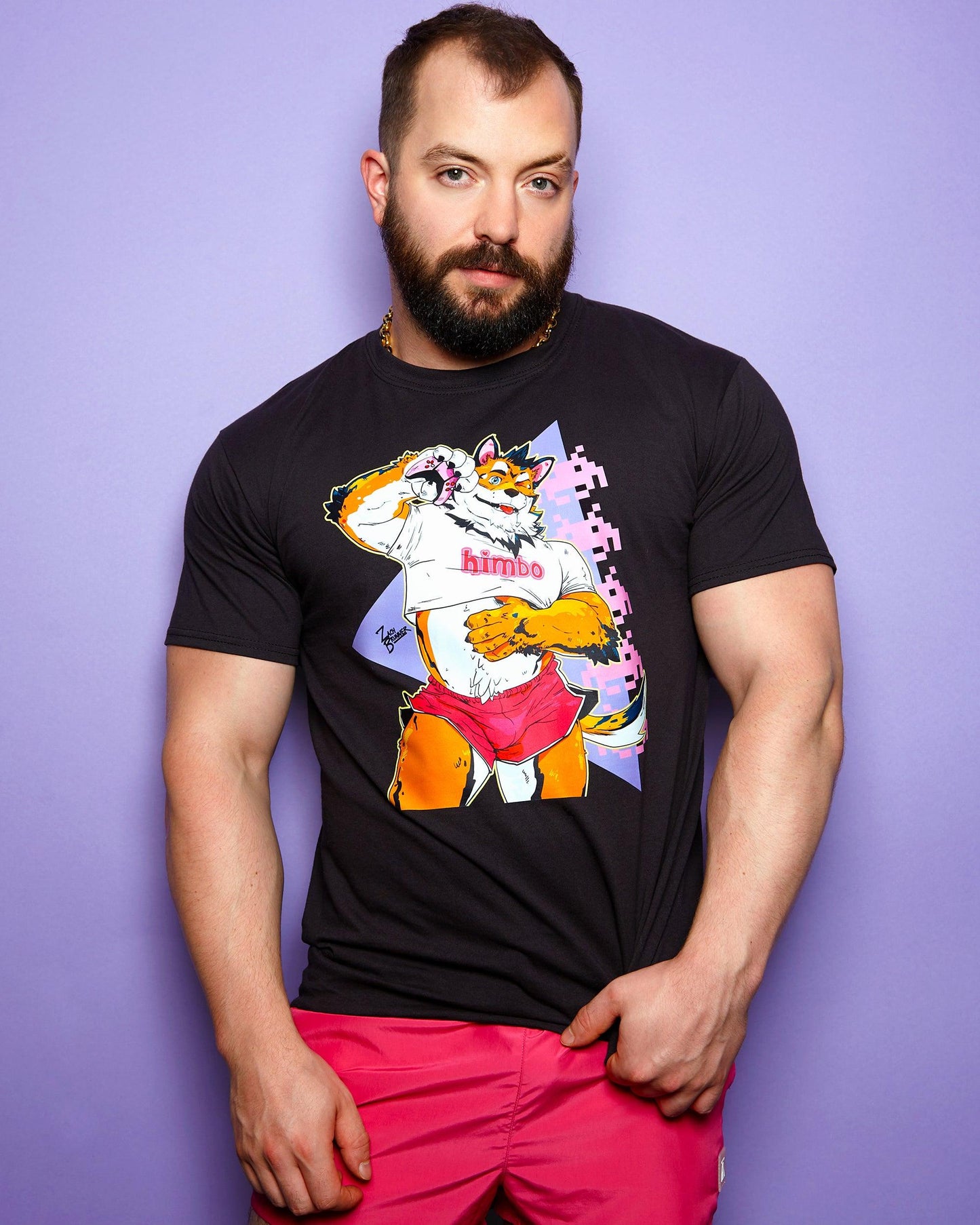 ZACH BRUNNER! thickems gaymer pup wants to play - tee