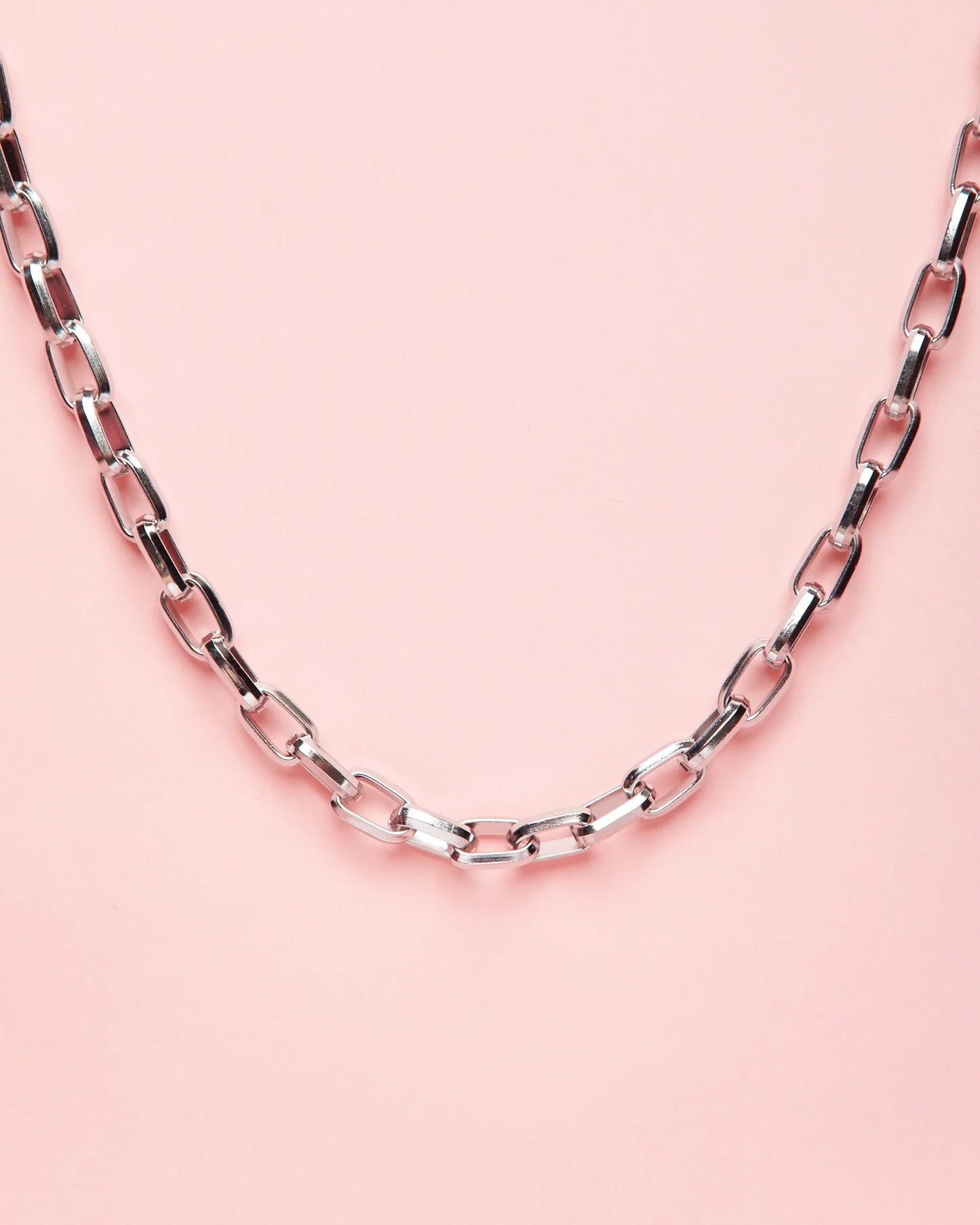 Chunky chain, stainless steel - Necklace