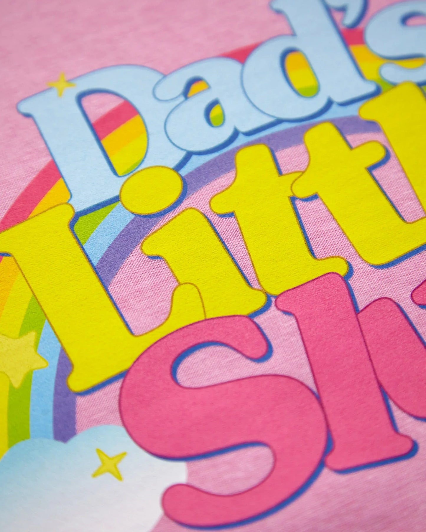 Dad's little s/ut on light pink - crop top
