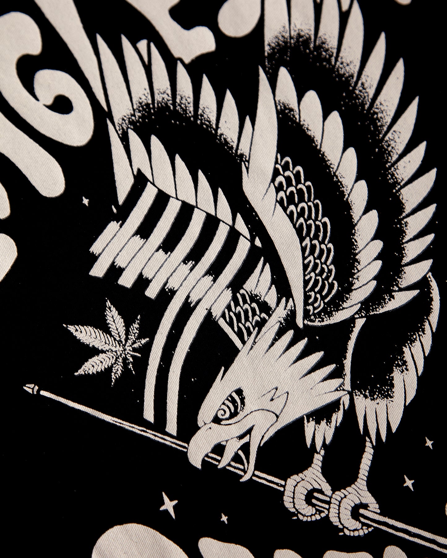 Eagles of Death Metal on black and creme - Ringer tshirt