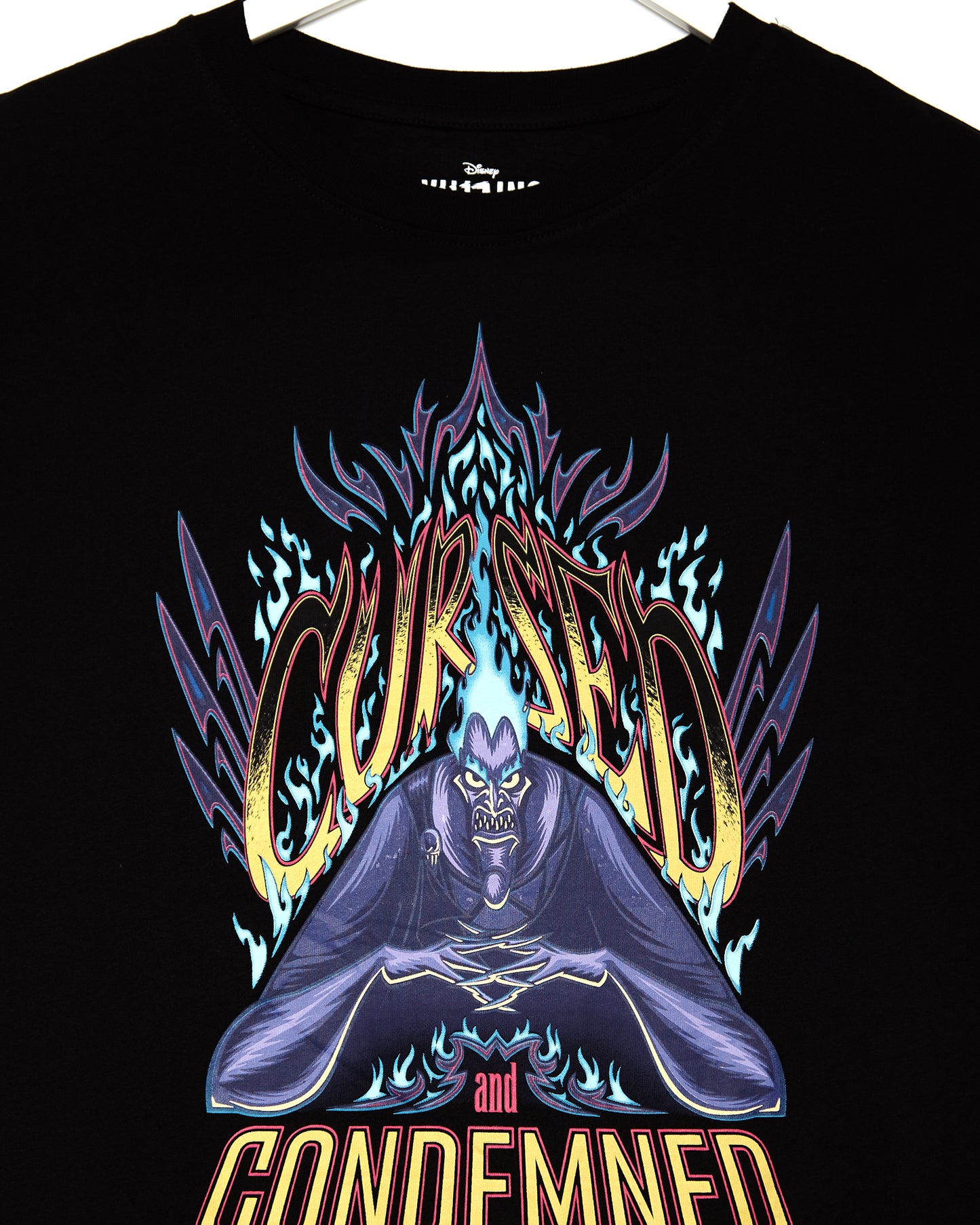 DISNEY VILLAINS: Hades black -  low cut cropped t-shirt