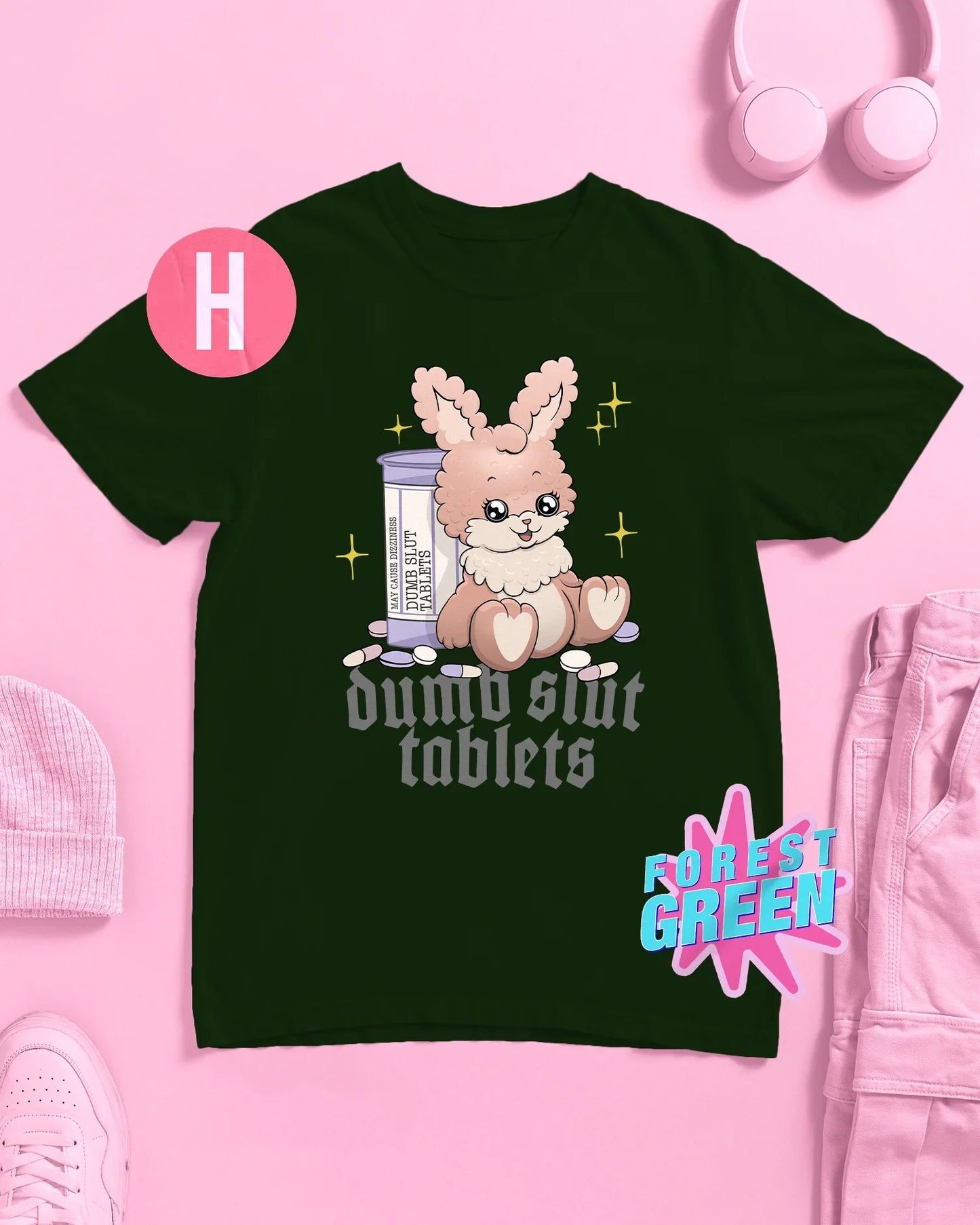 Dumb s/ut tablets on green - tee