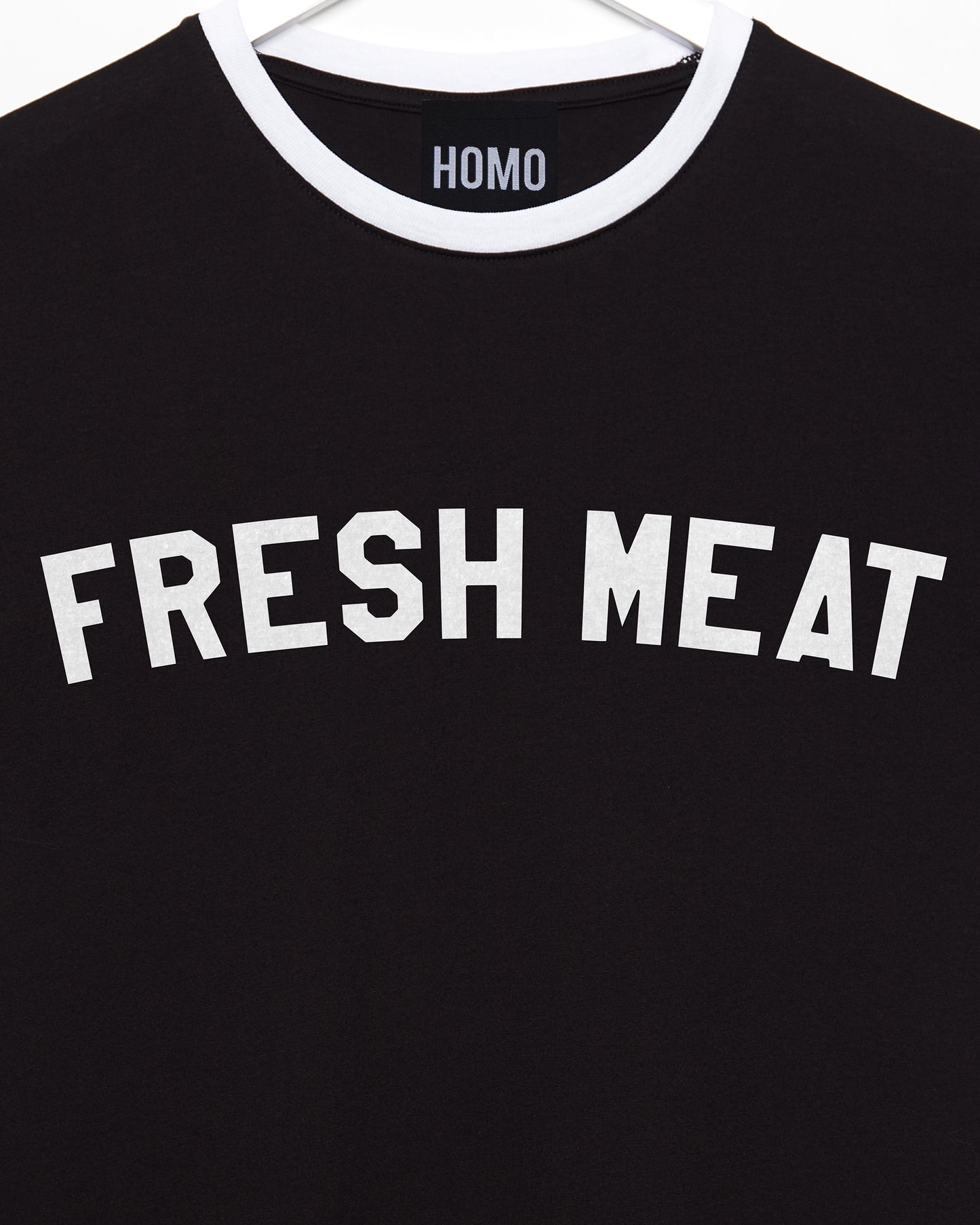 FRESH MEAT, ringer tee - black/white