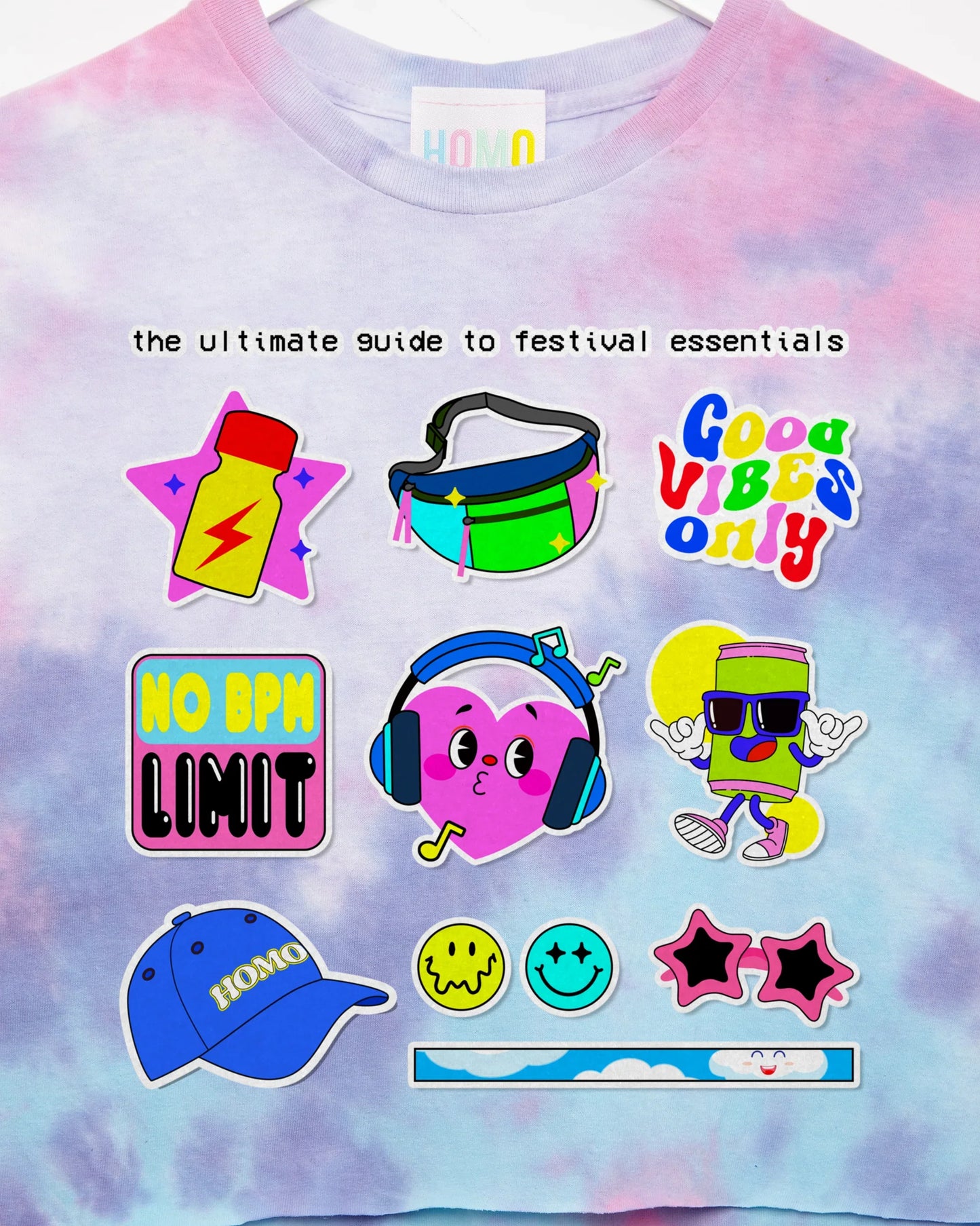 The ultimate festival guide on pink tie-dye - crop top