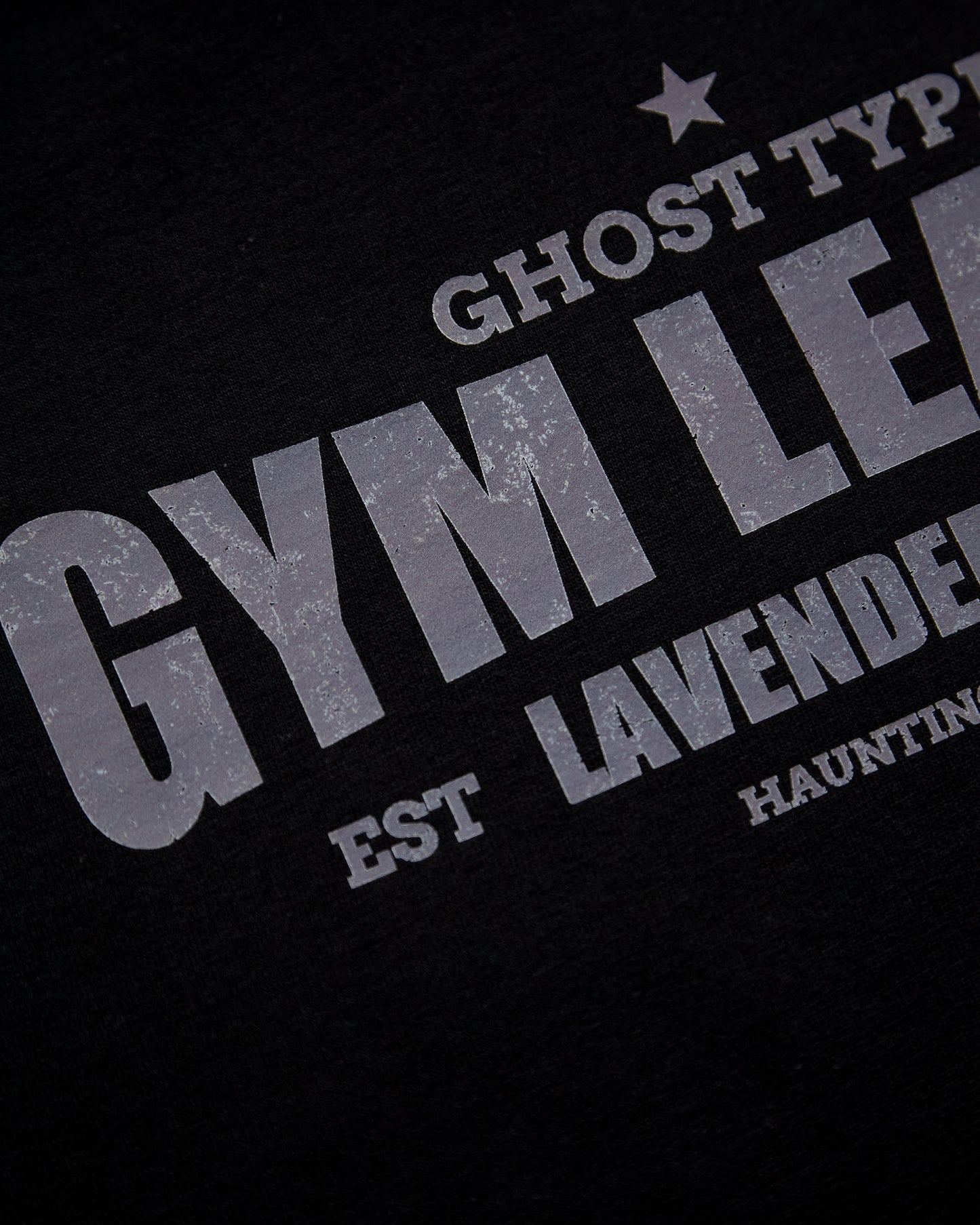 Gym Leader in grey, tee - black