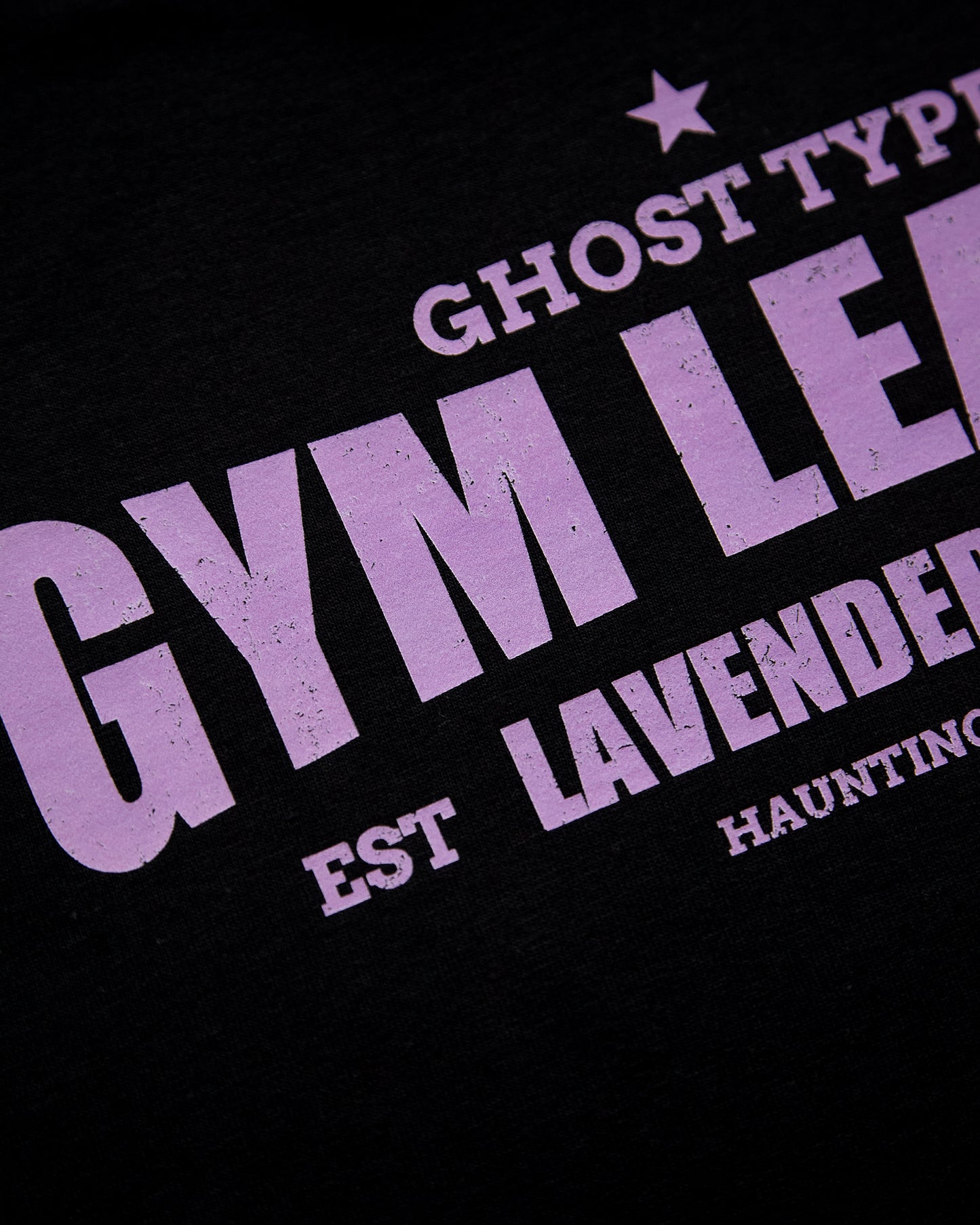 Gym Leader in Lavender, sideless tee - black