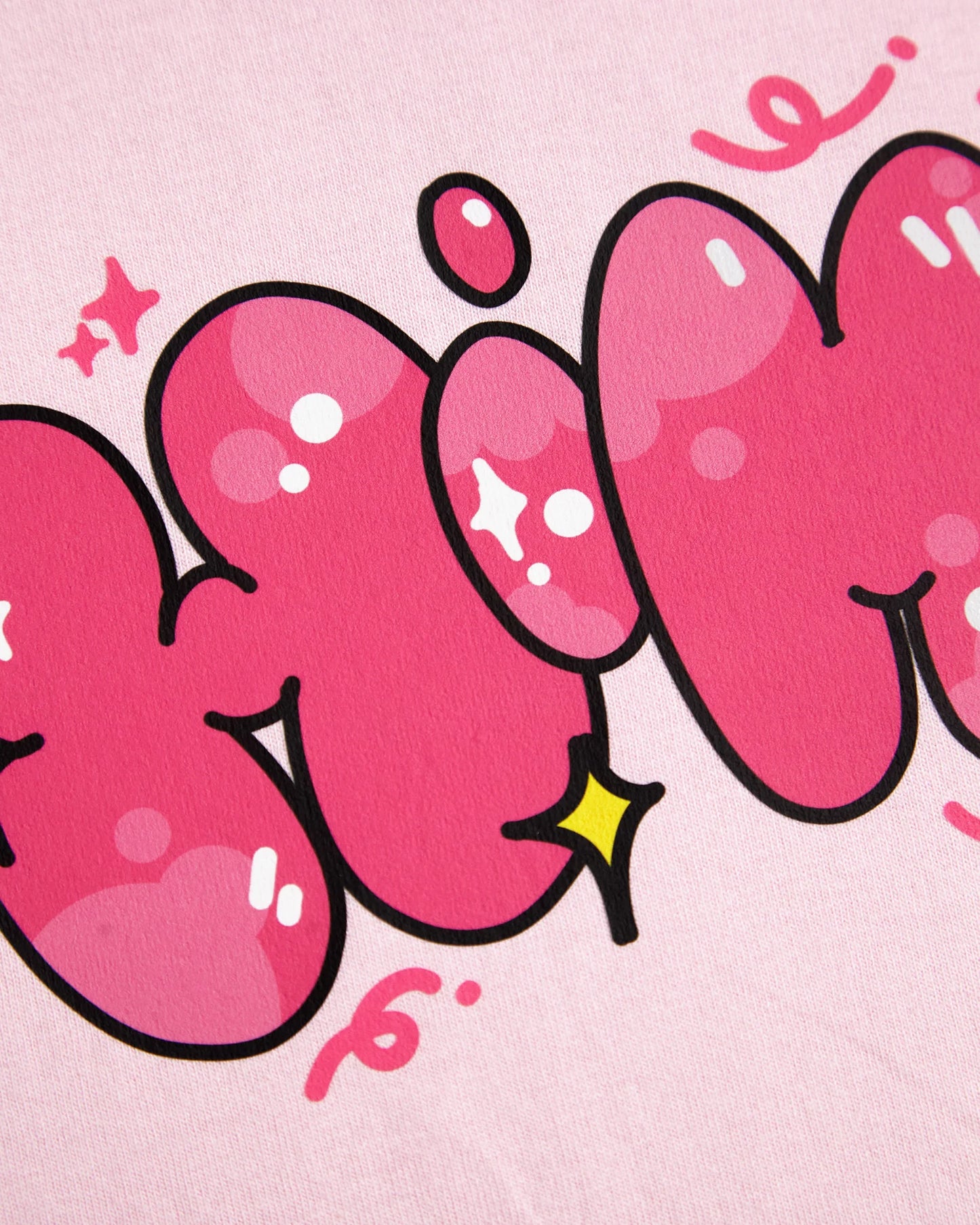 Himbo on light pink sideless tshirt