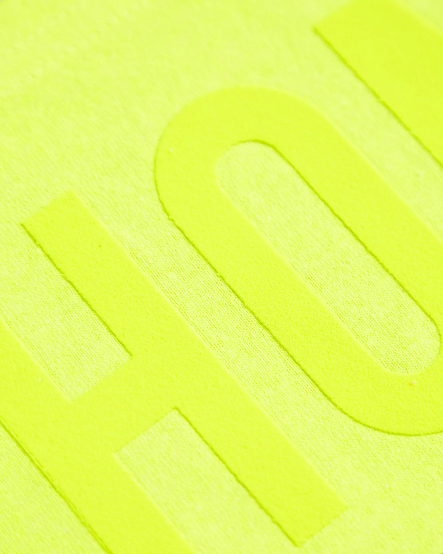 Fluorescent yellow HOMO on Fluorescent yellow - crop top