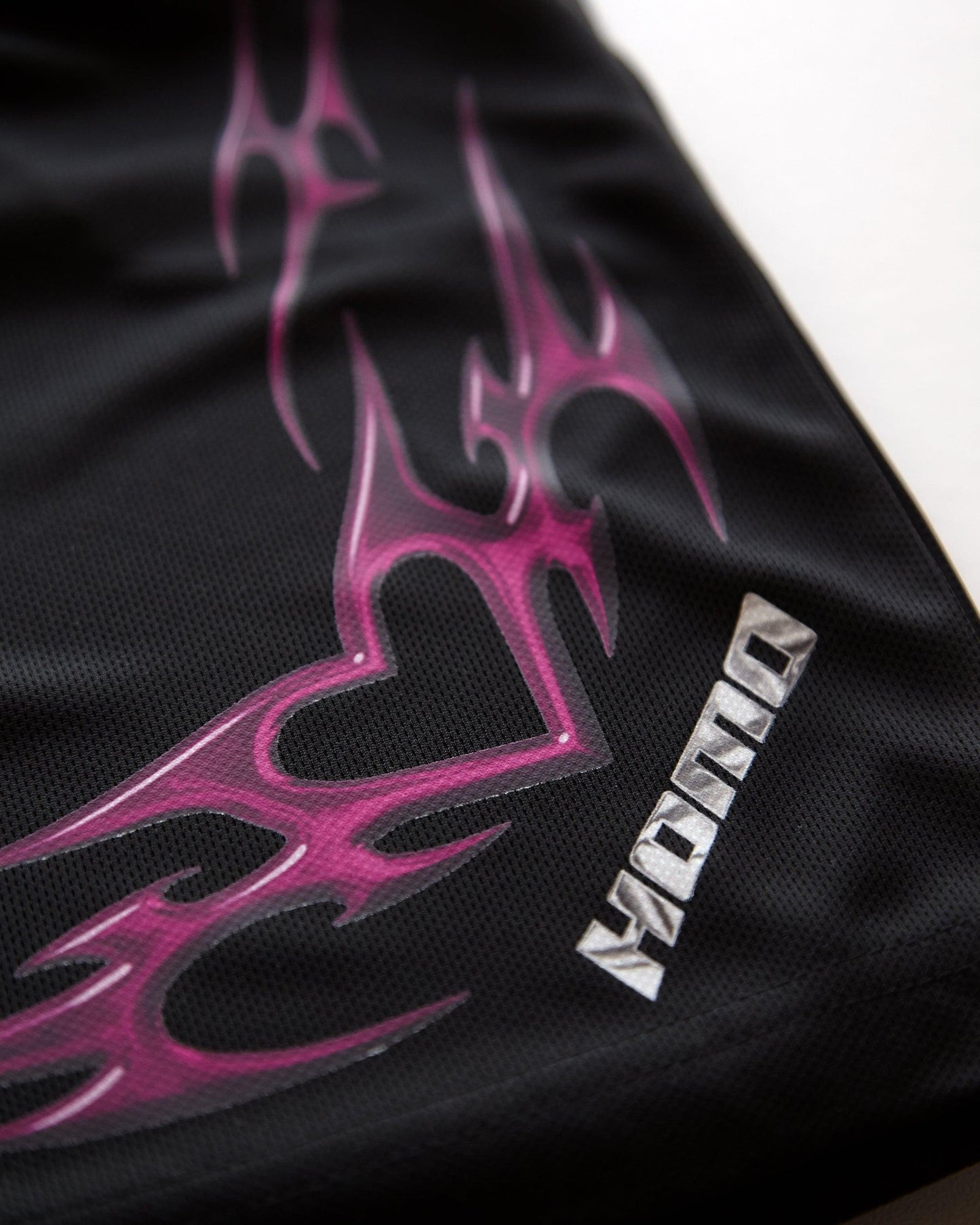 Double Pack - Chrome Y2K: HOMO, silver and pink on black- tank and basket ball shorts - Full outfit.