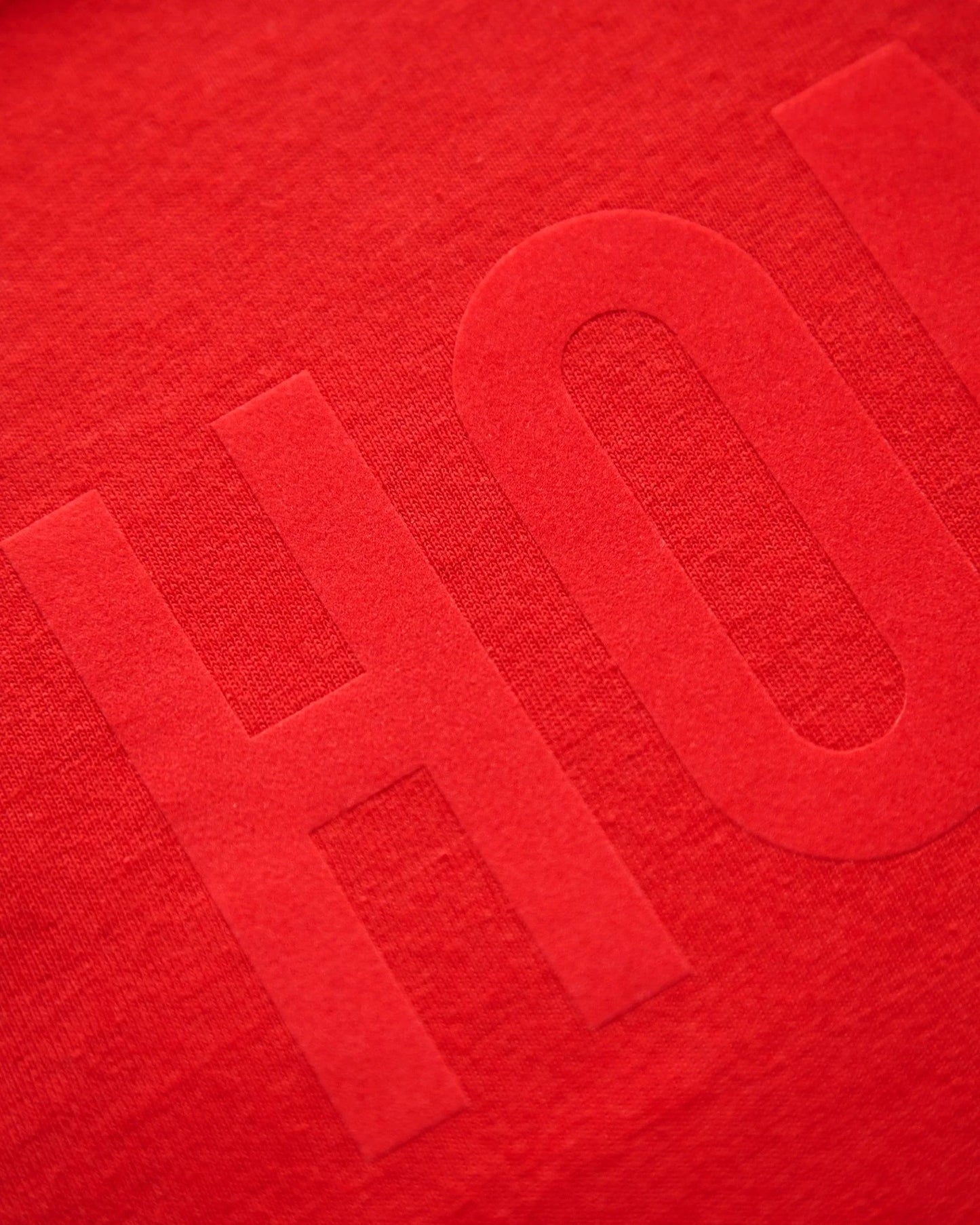 HOMO flock print red - crop top - HOMOLONDON