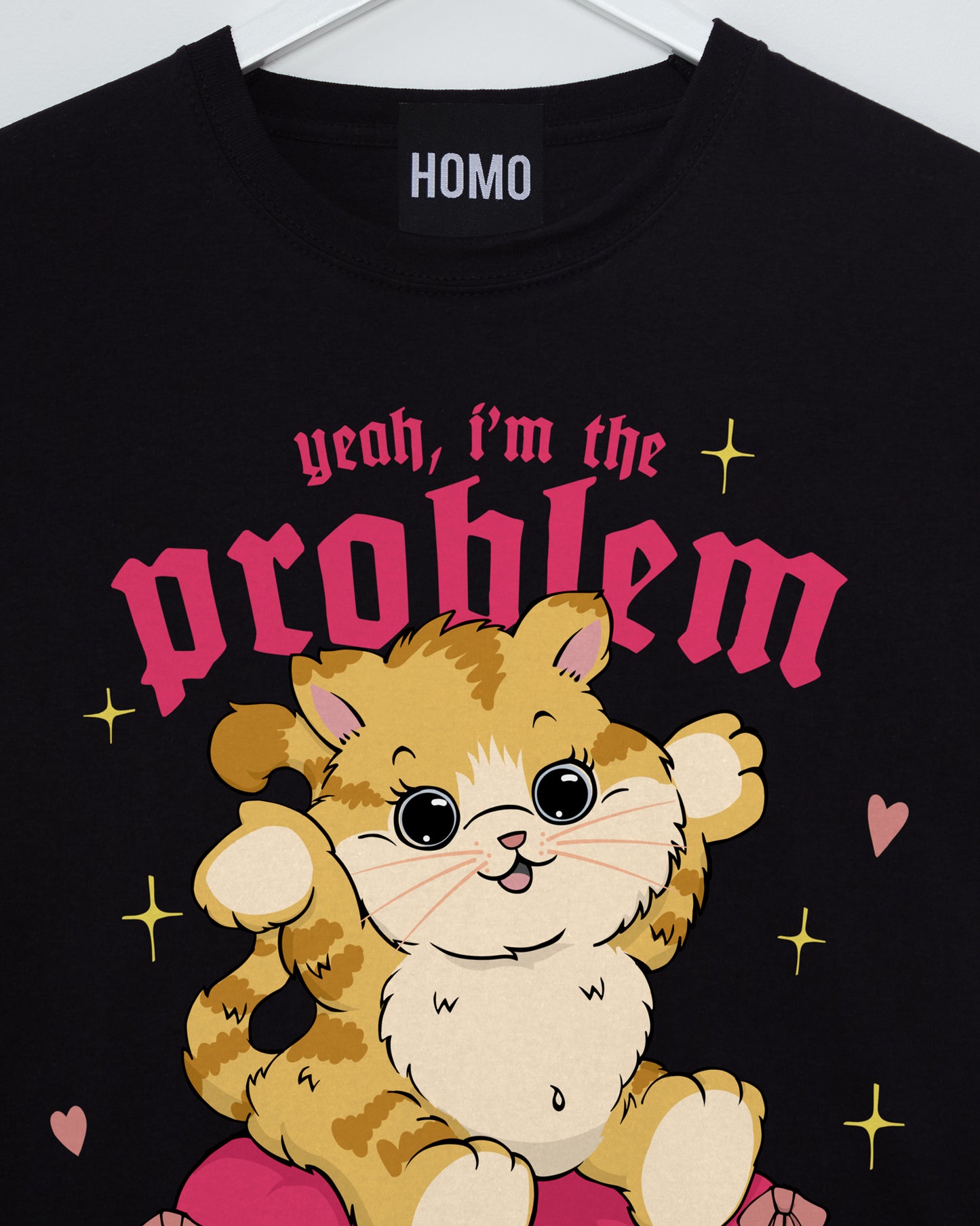 Yeah, Im the problem on black - tshirt