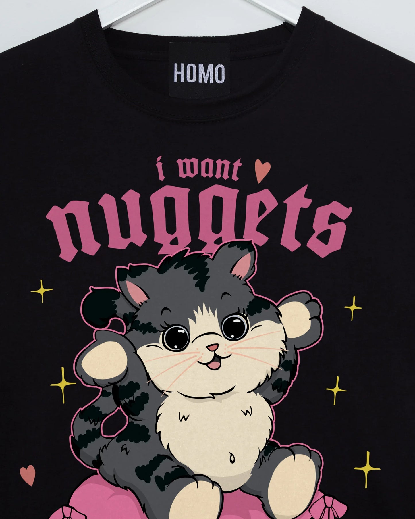 I want nuggets on black - long sleeve tshirt