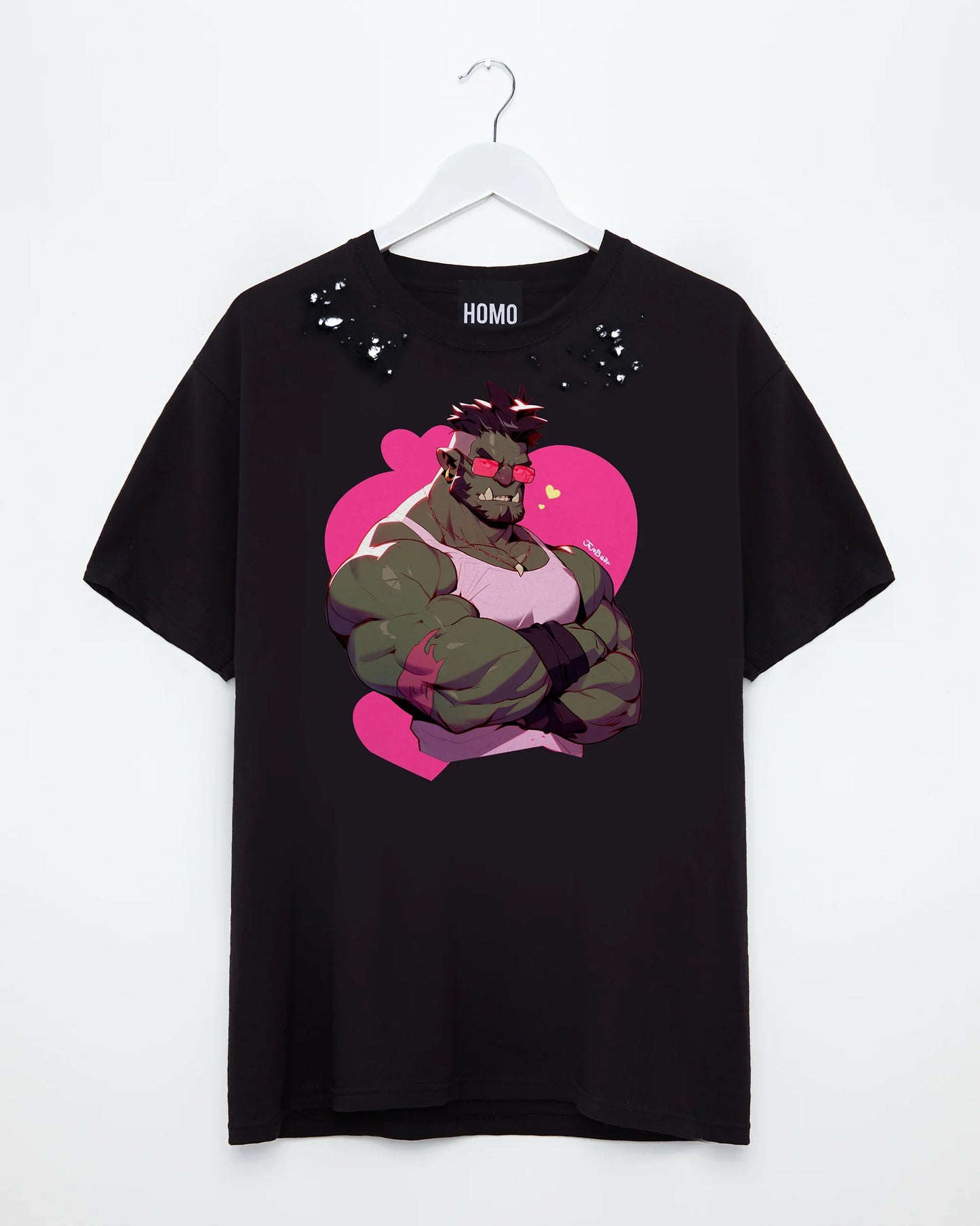 Jojo Bear: Borlo the orc on distressed - tshirt