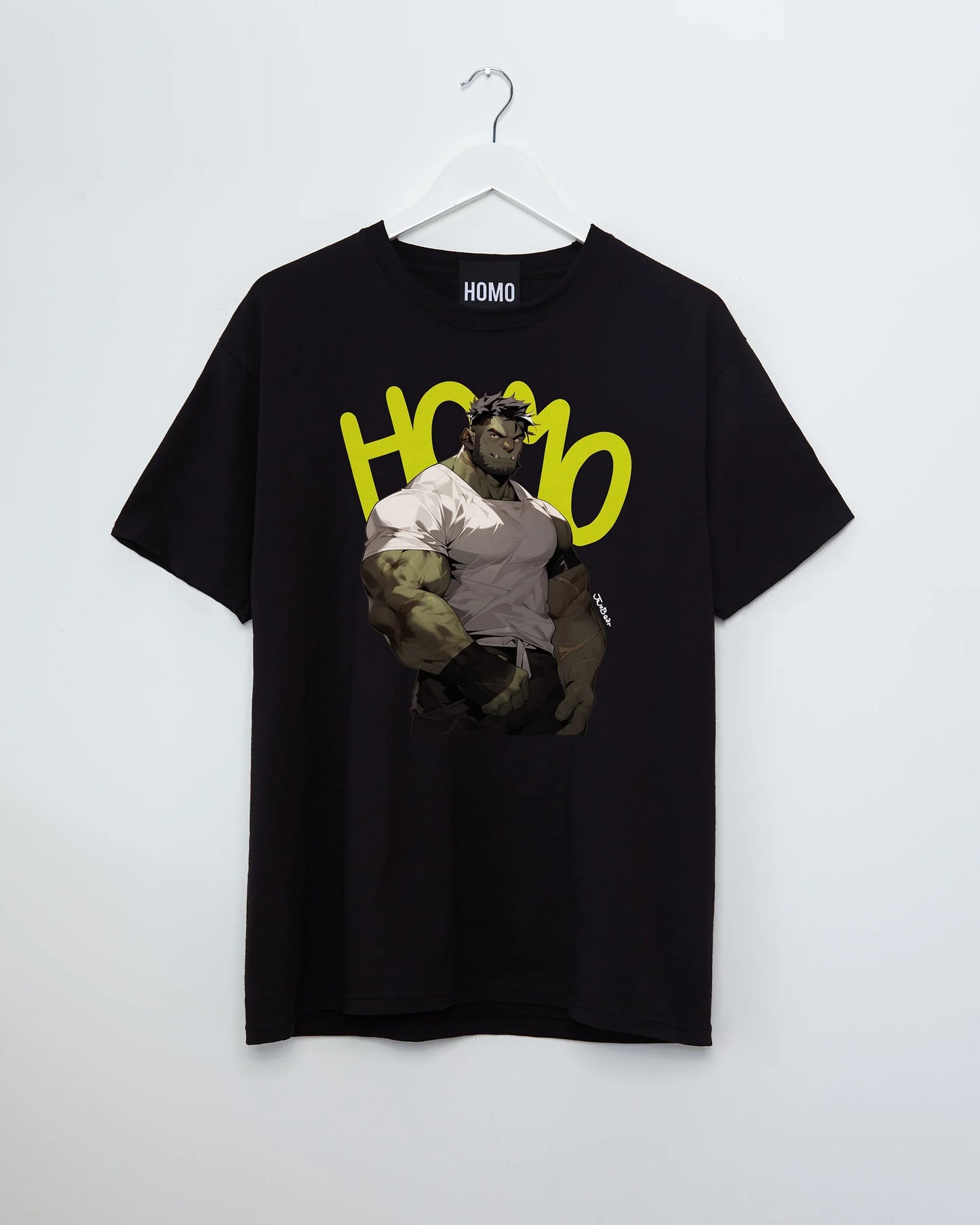 Jojo Bear: Kaelgar the orc on black - tshirt