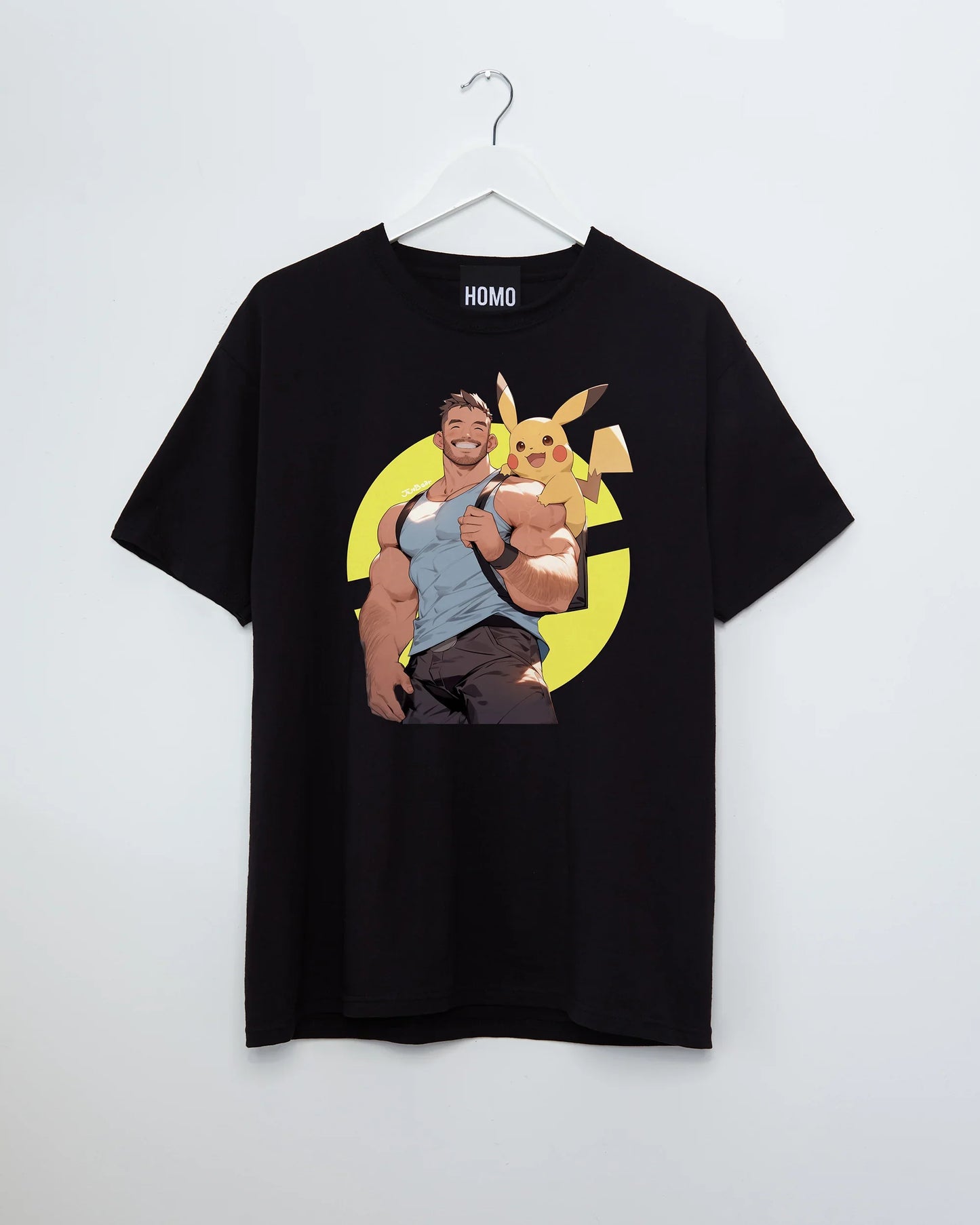 Jojo Bear: Trainer James on black - tshirt