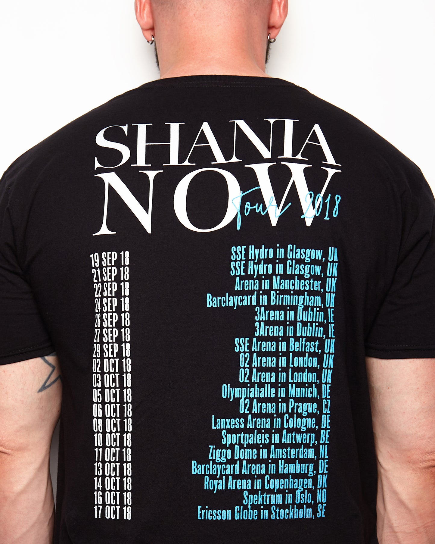 Official Shania Twain 2018 tour (front & back print) - low cut cropped tee (Limited edition)