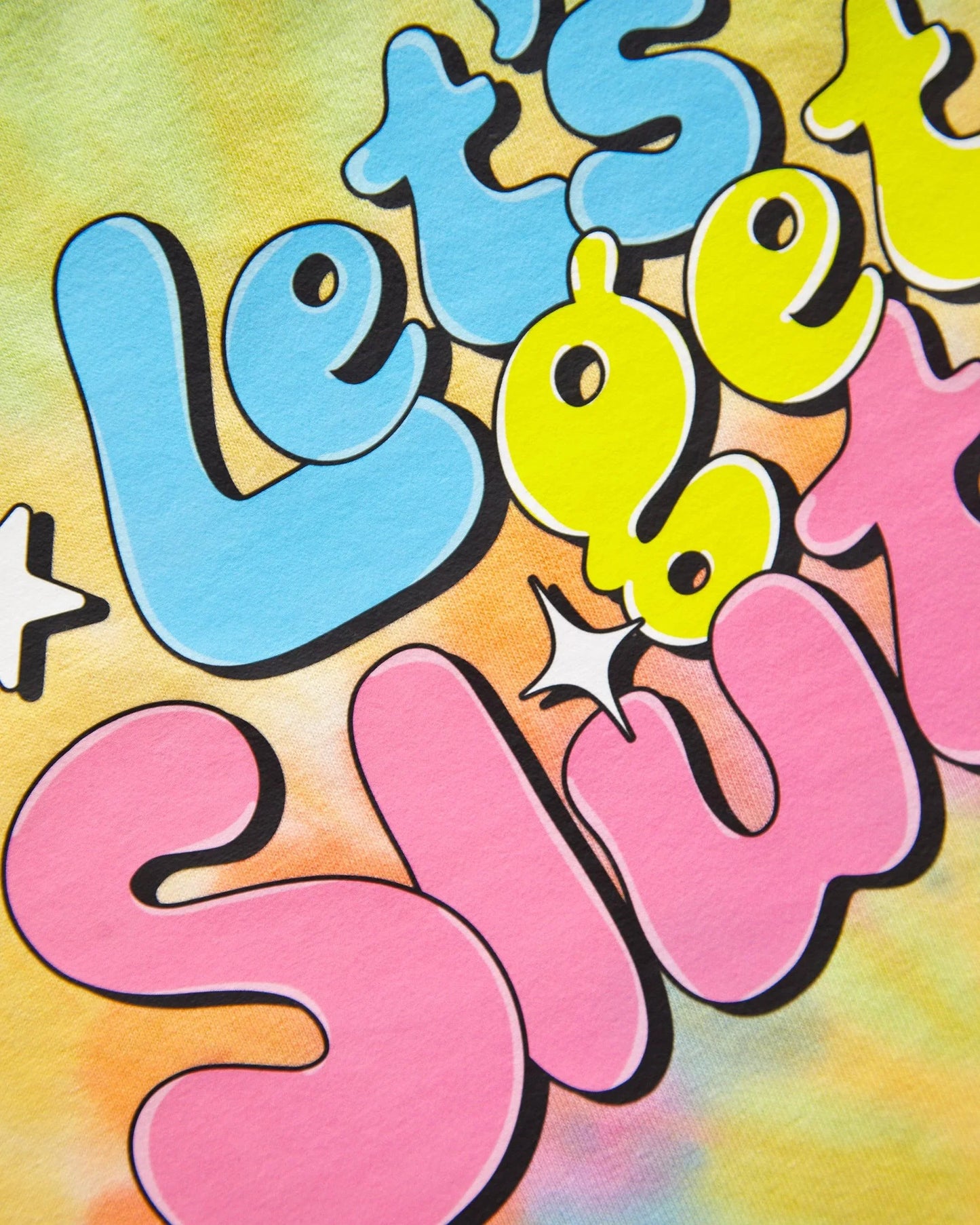 Lets get s/utty on tie-dye - crop top