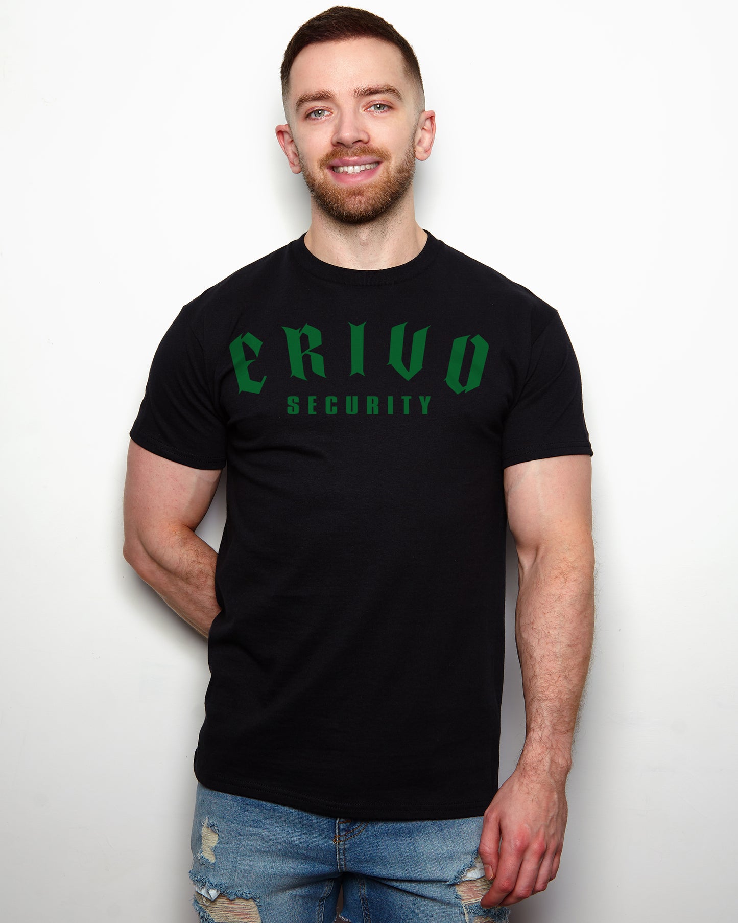 Security, green on black - tee
