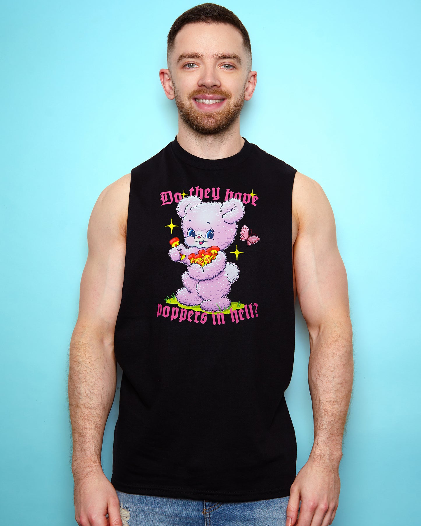 Do the have p*ppers in hell? on black sideless tshirt