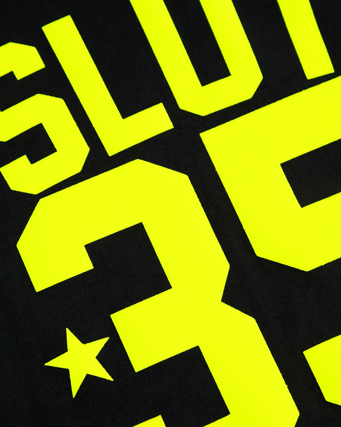 Sports jersey S/UT 35 - fluorescent yellow flock on black sleeveless tshirt