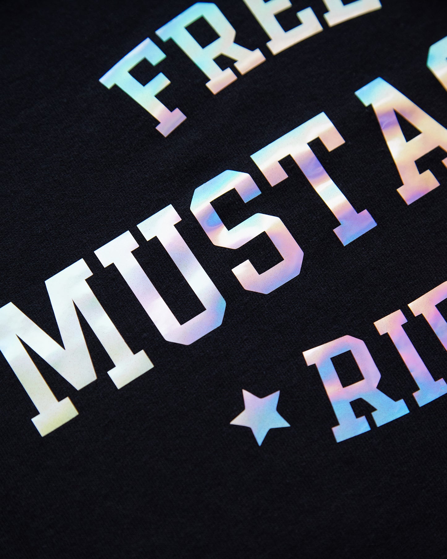 Free mustache rides, hologram - mens sideless tshirt