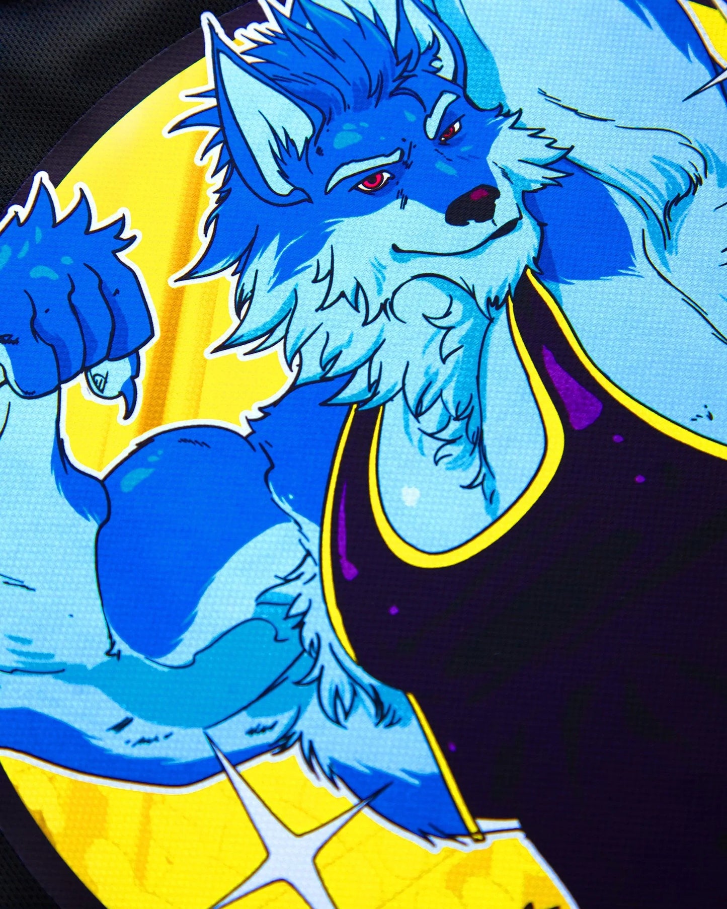 Flexing wolf wrestler Magnus - tank - HOMOLONDON