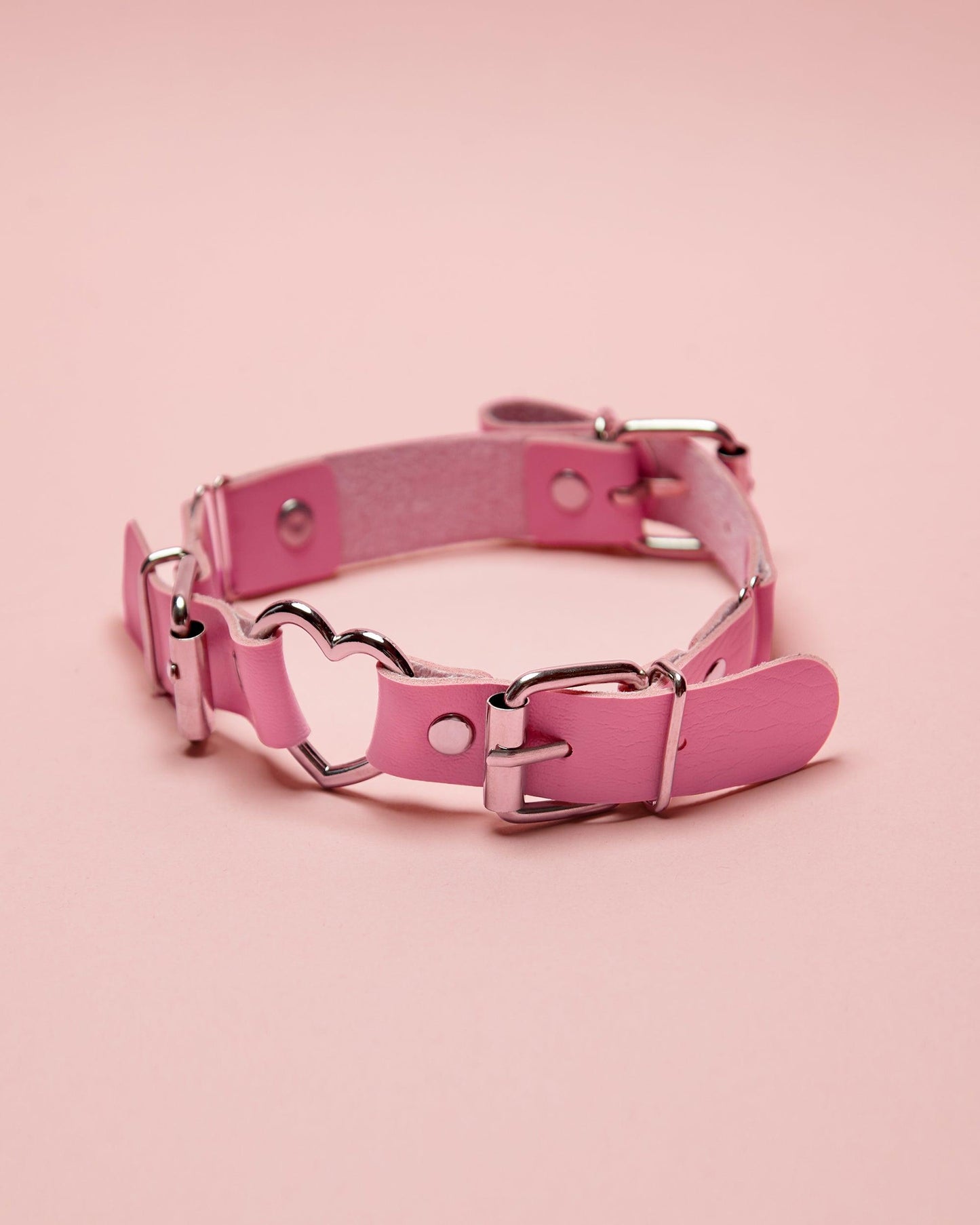 💕 Pink love heart, anime inspired choker/collar, bicep bands and jock set 💕