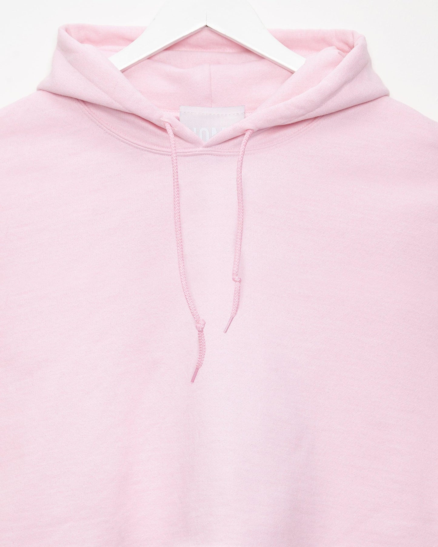 Pink hooded sweatshirt - crop top