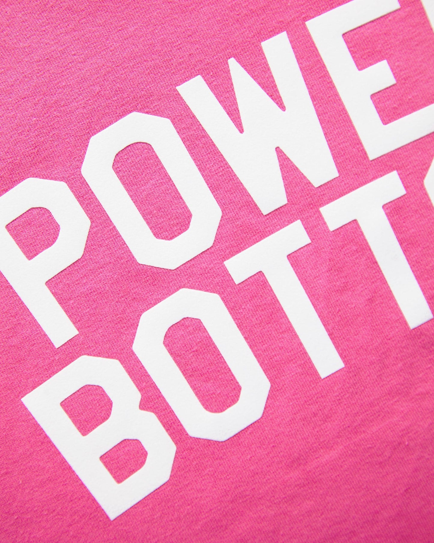 White flock power bottom - candy pink crop top - HOMOLONDON
