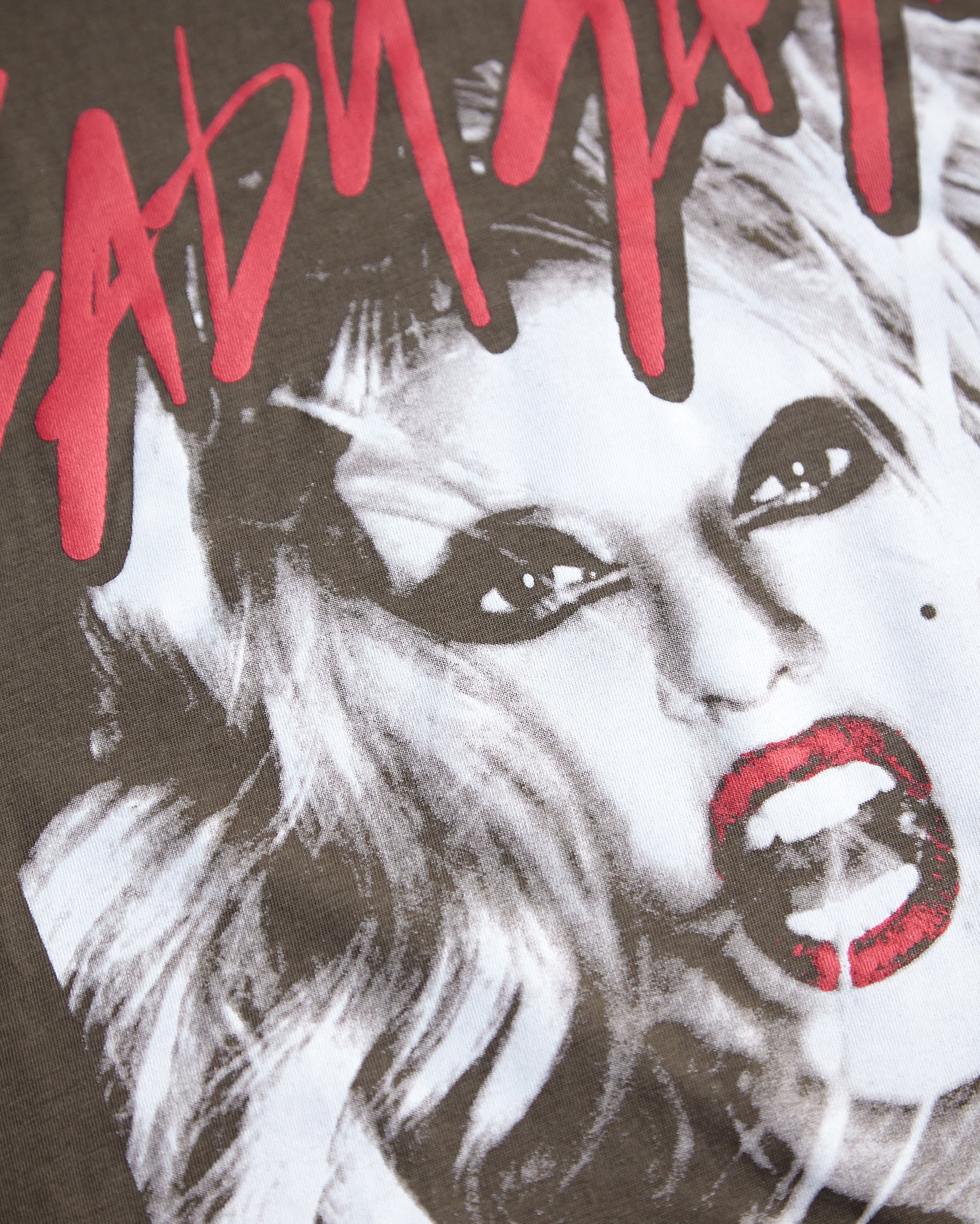 Officia Lady Gaga "Born This Way" Charcoal - low cut cropped tee