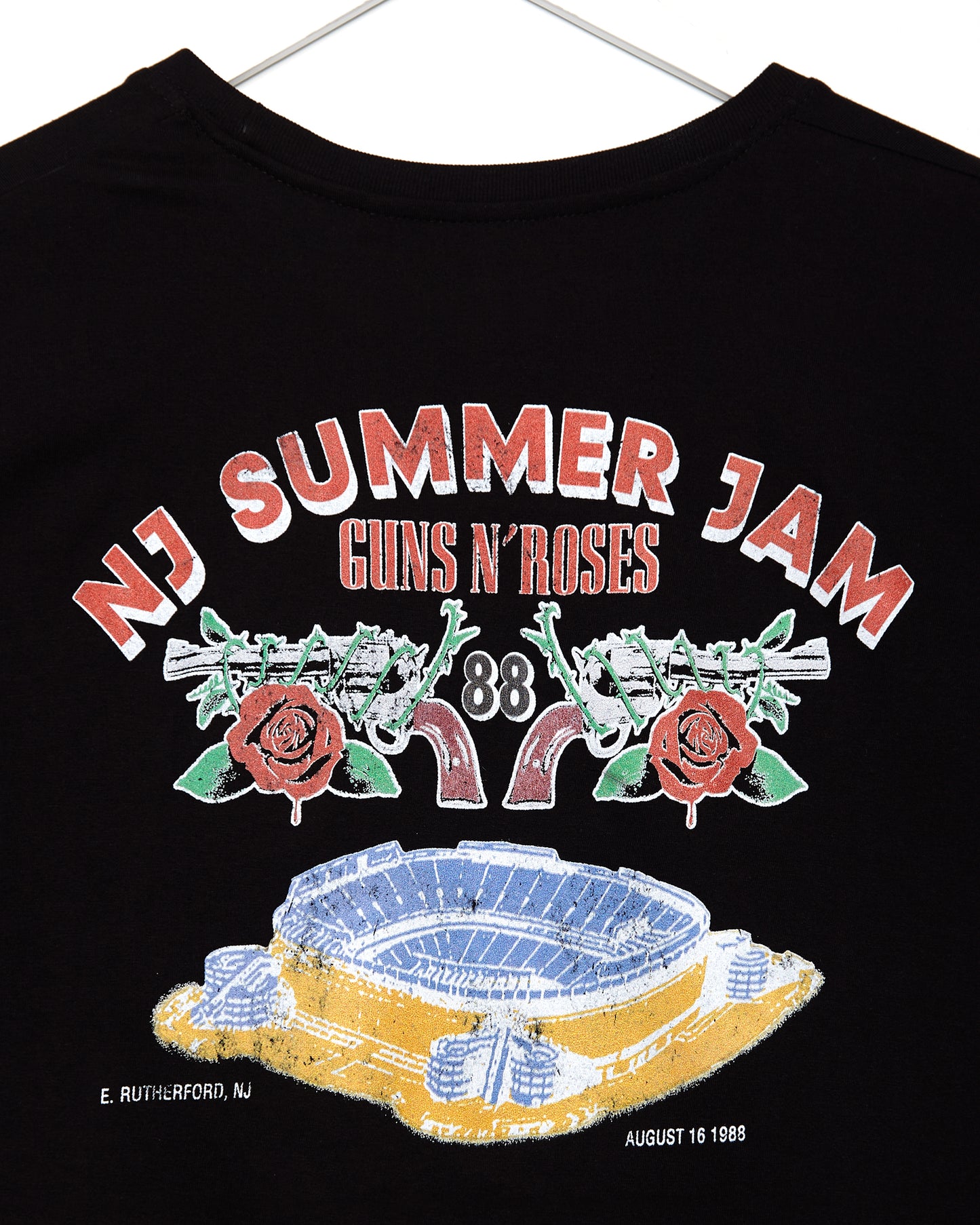 Official Guns N' Roses 1988 tour (front & back print) - Low cut cropped tee