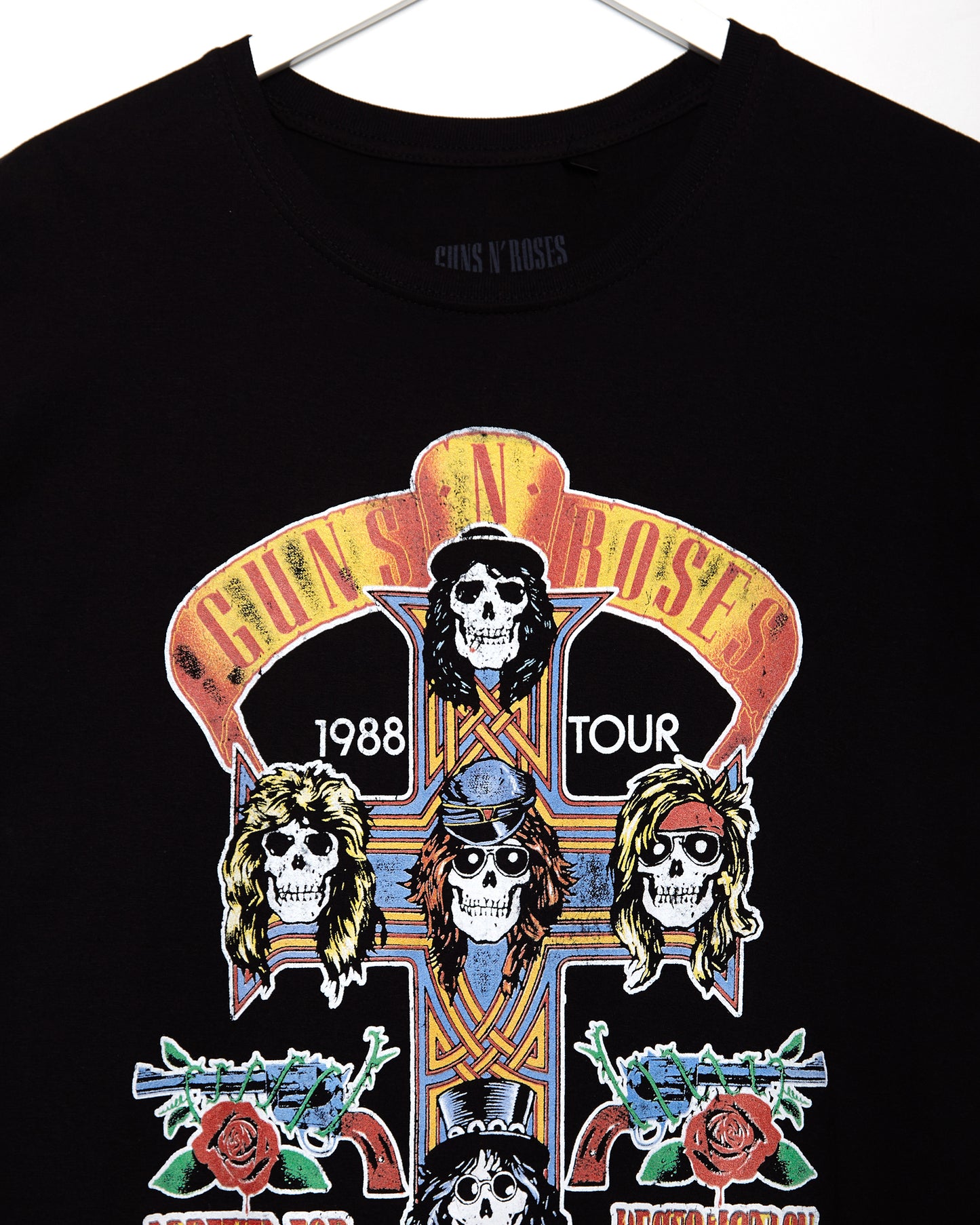 Official Guns N' Roses 1988 tour (front & back print) - Low cut cropped tee