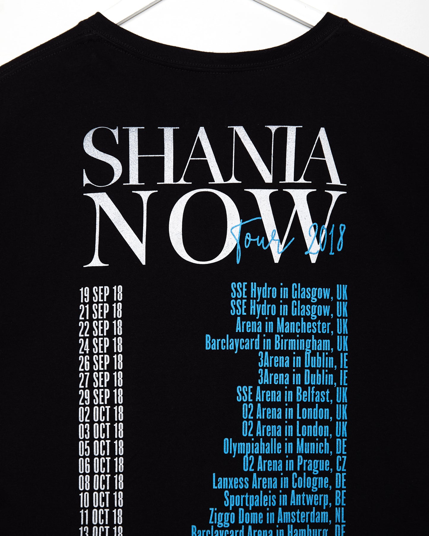 Official Shania Twain 2018 tour (front & back print) - low cut cropped tee (Limited edition)