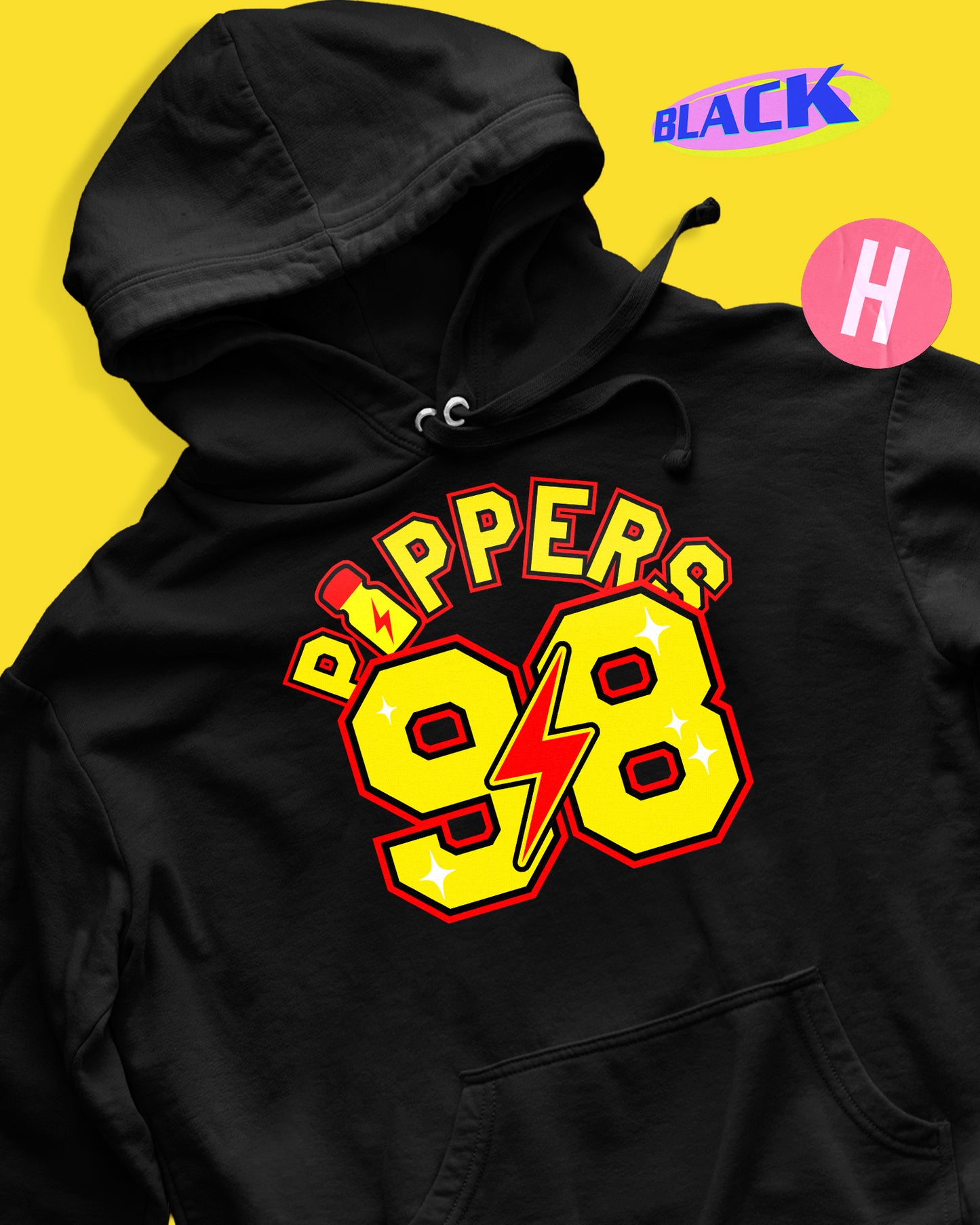 Rush 98 sport jersey soft style hoodie - black