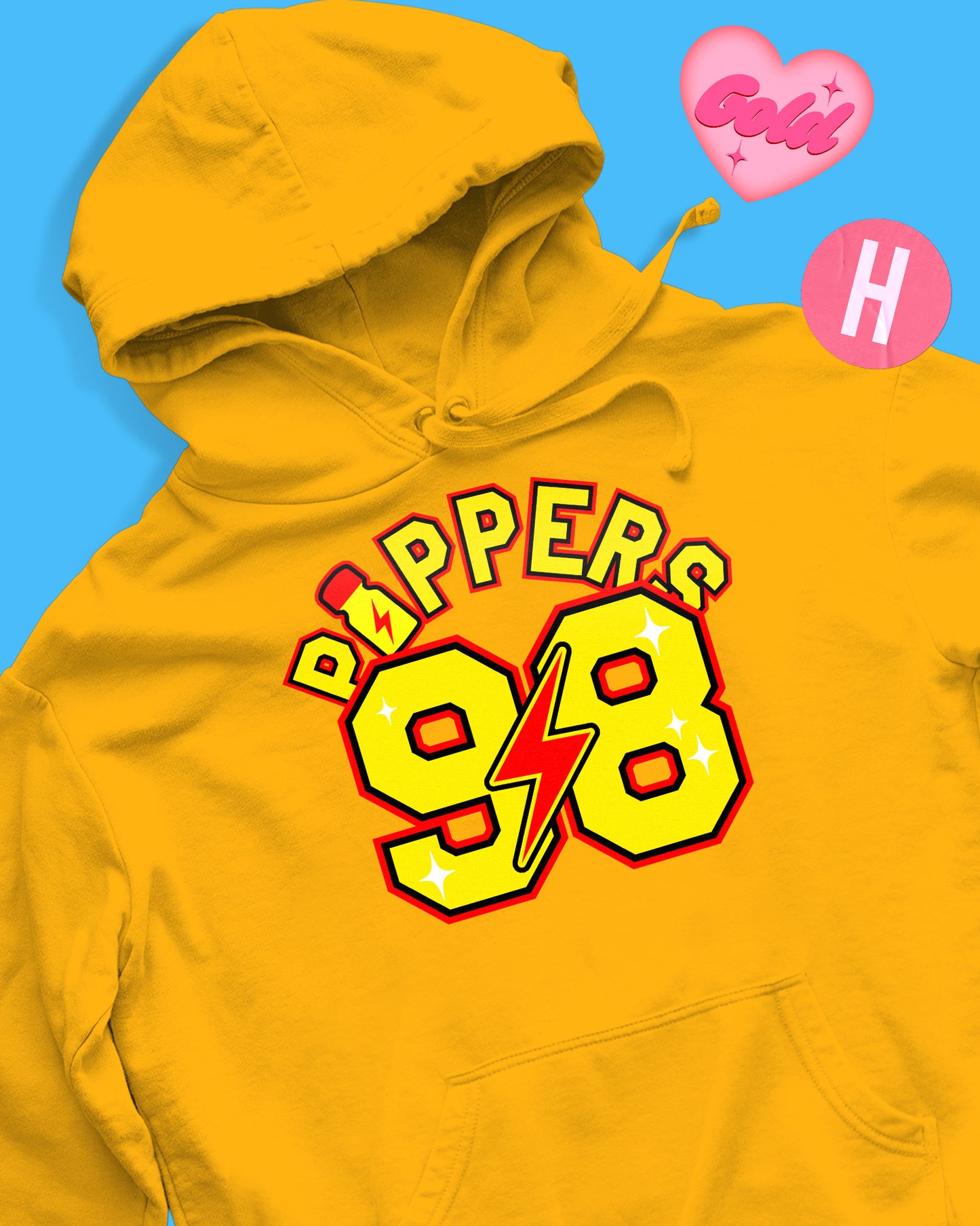 Rush 98 sport jersey soft style hoodie - yellow