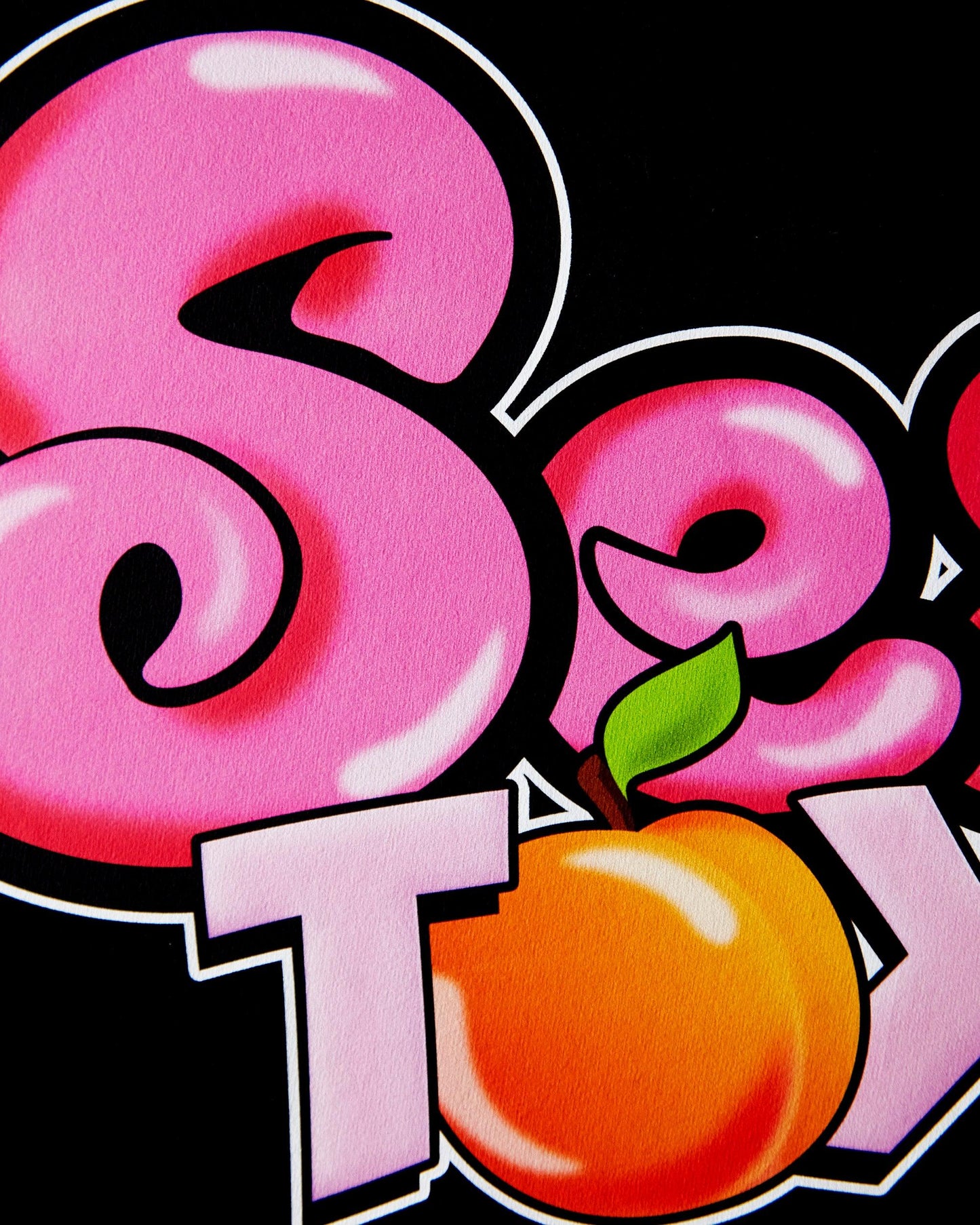 Sex toy on black - crop top