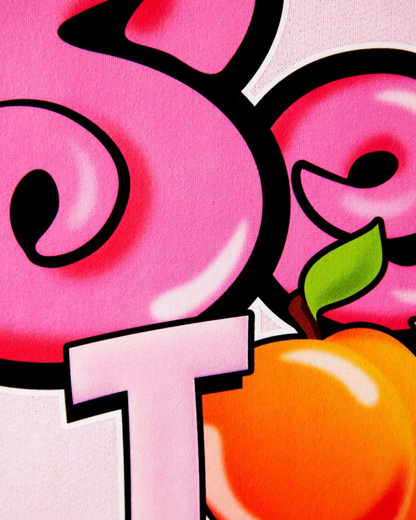 Sex toy on pink - hoodie crop top.
