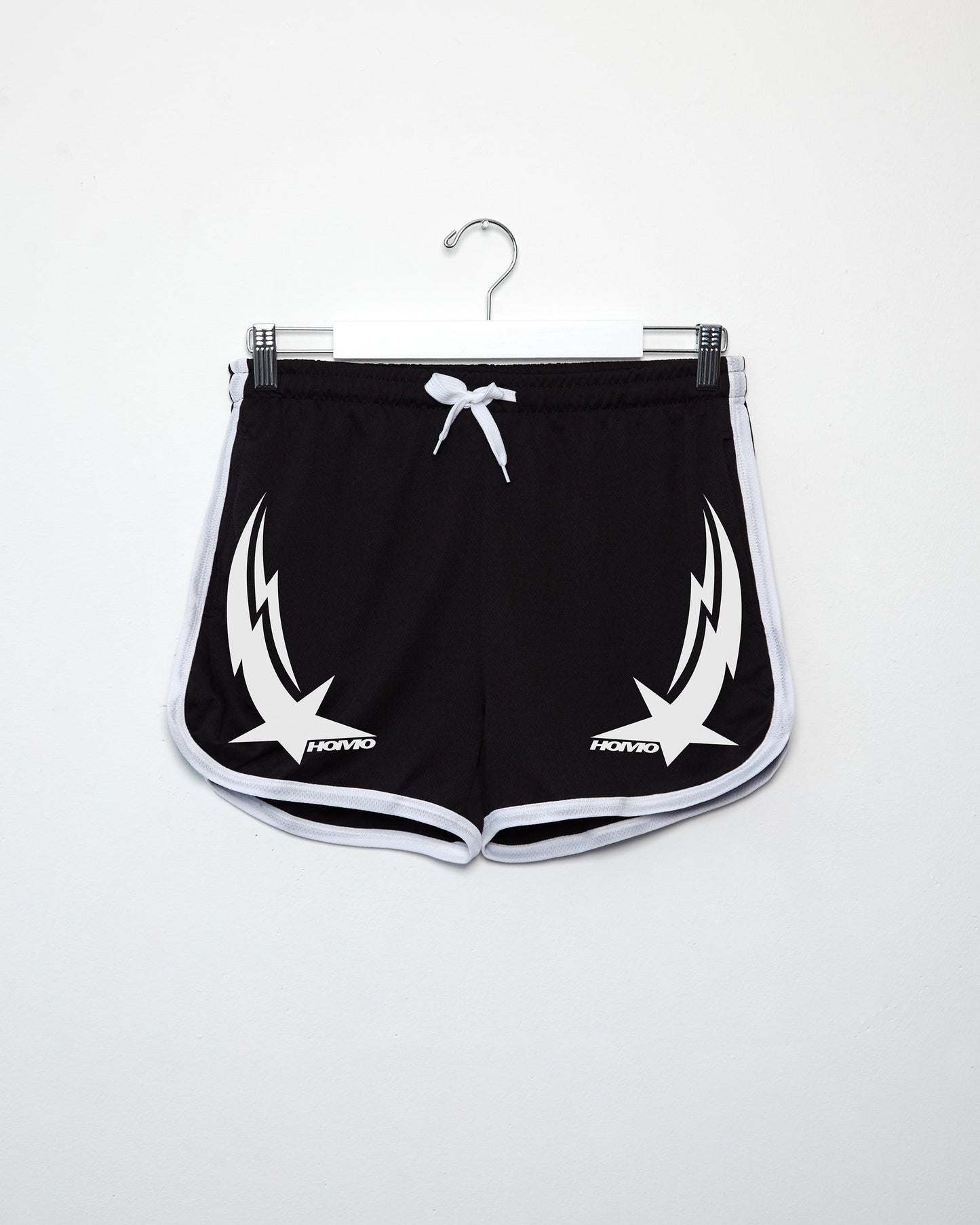 Turbo short shorts, black and white