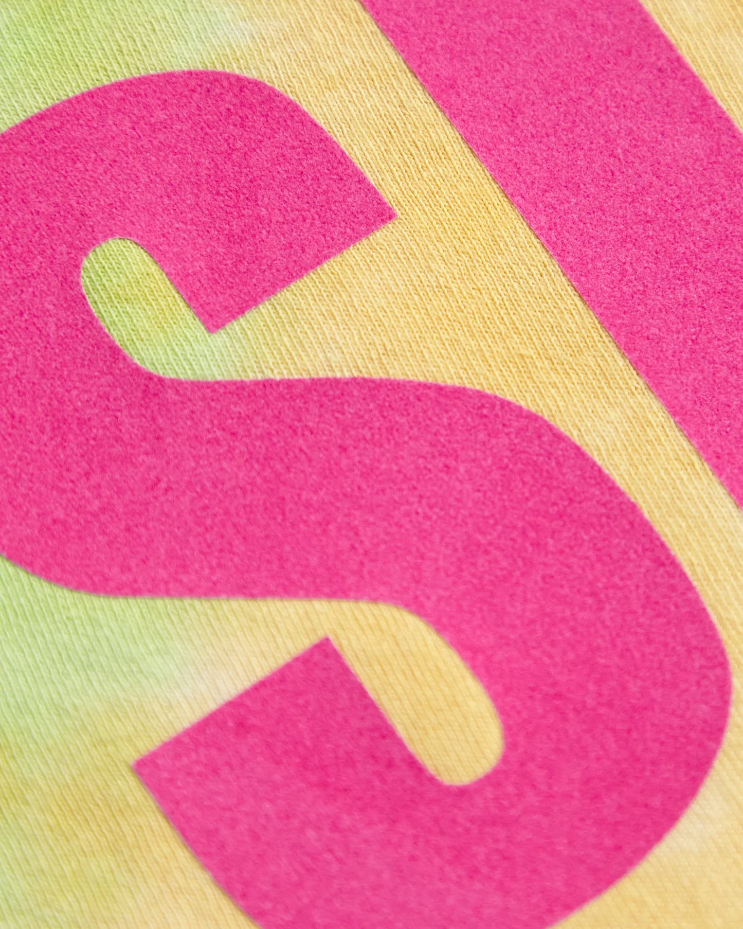 Pink flock S/ut on tie-dye - hoodie crop top