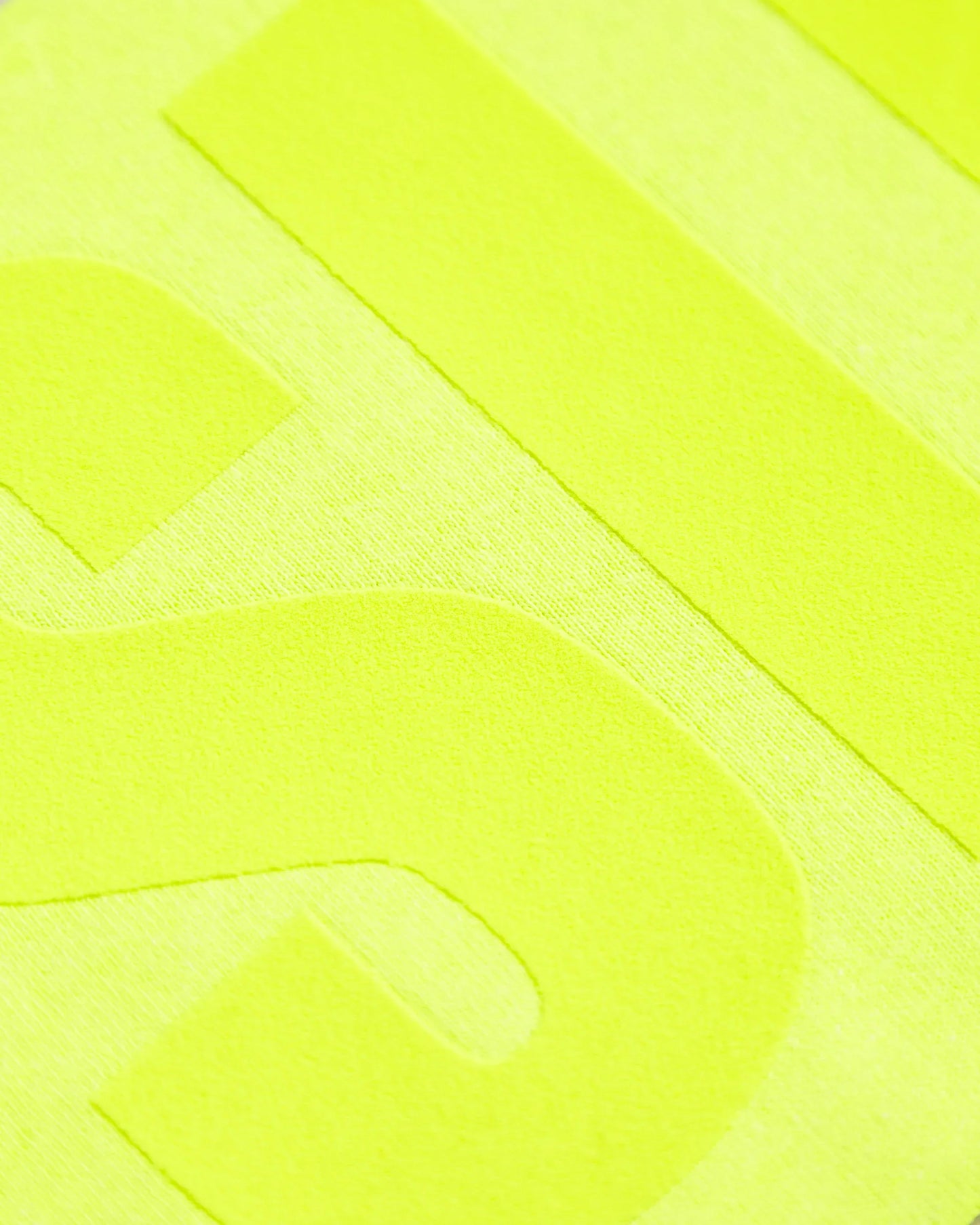 Fluorescent yellow S/UT on Fluorescent yellow - crop top