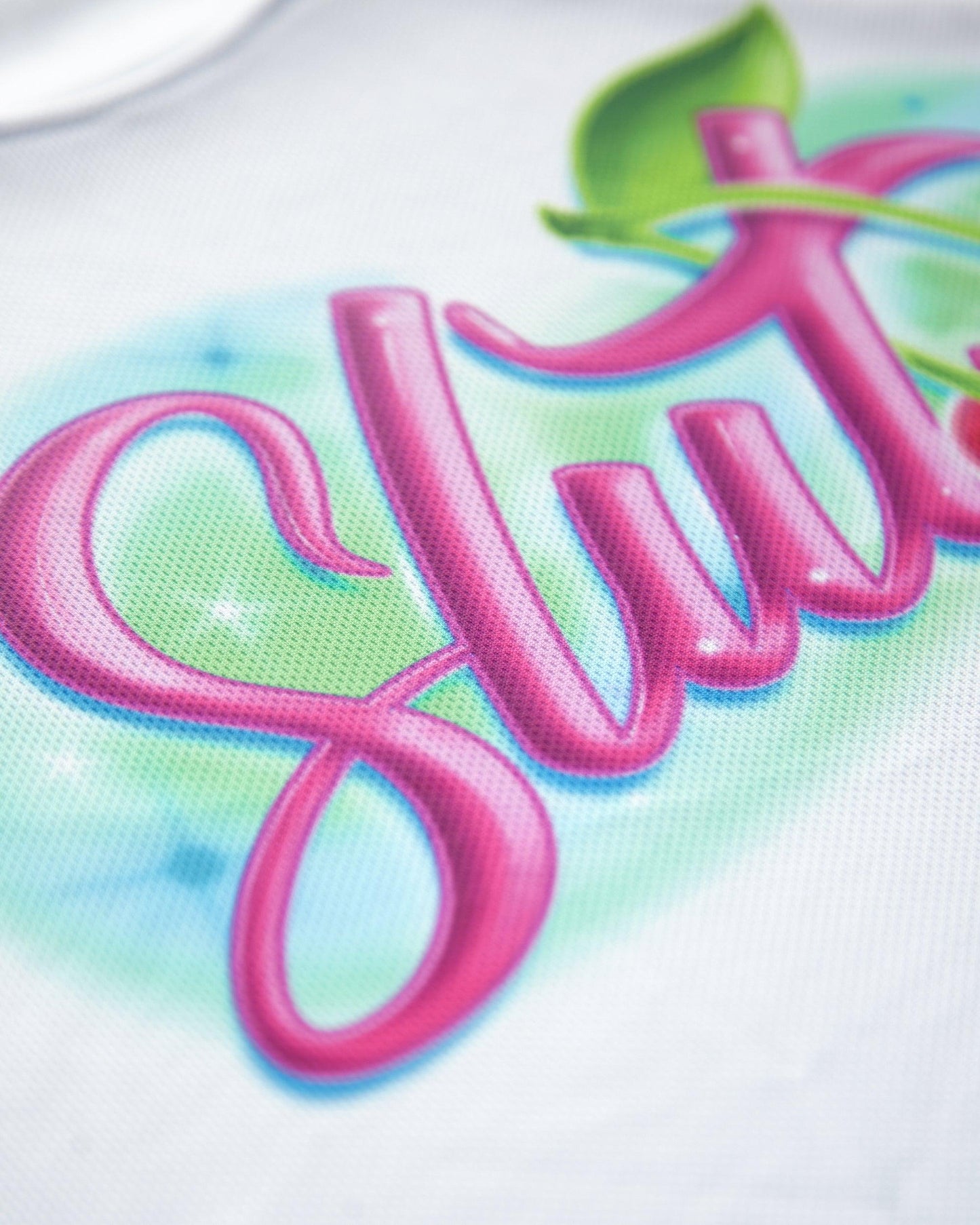 Spray paint style slut, white - tank