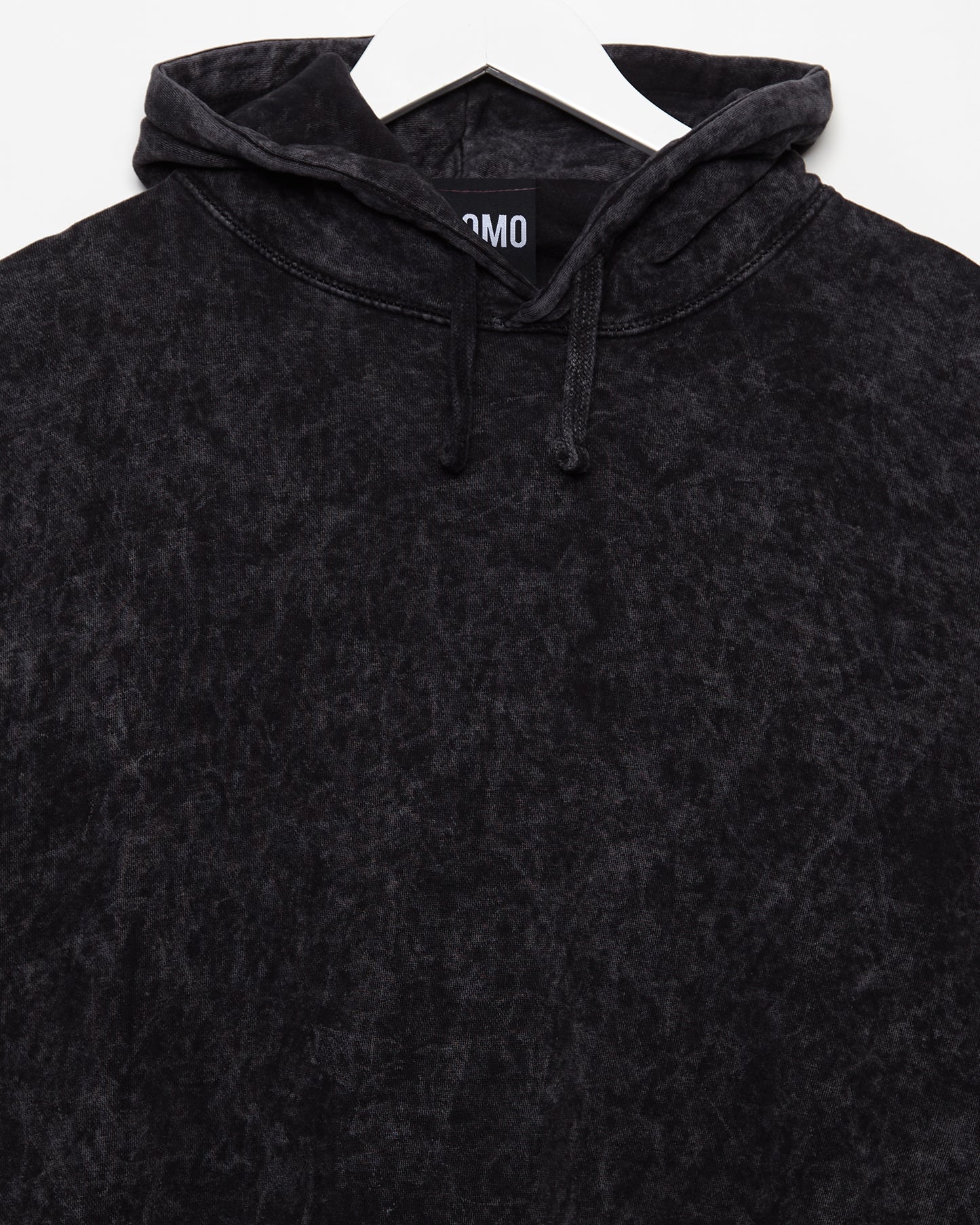 Stone wash hooded sweatshirt