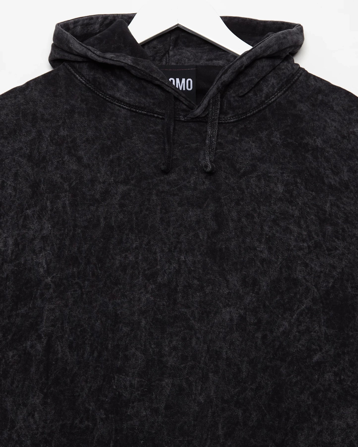 Stone wash hooded sweatshirt